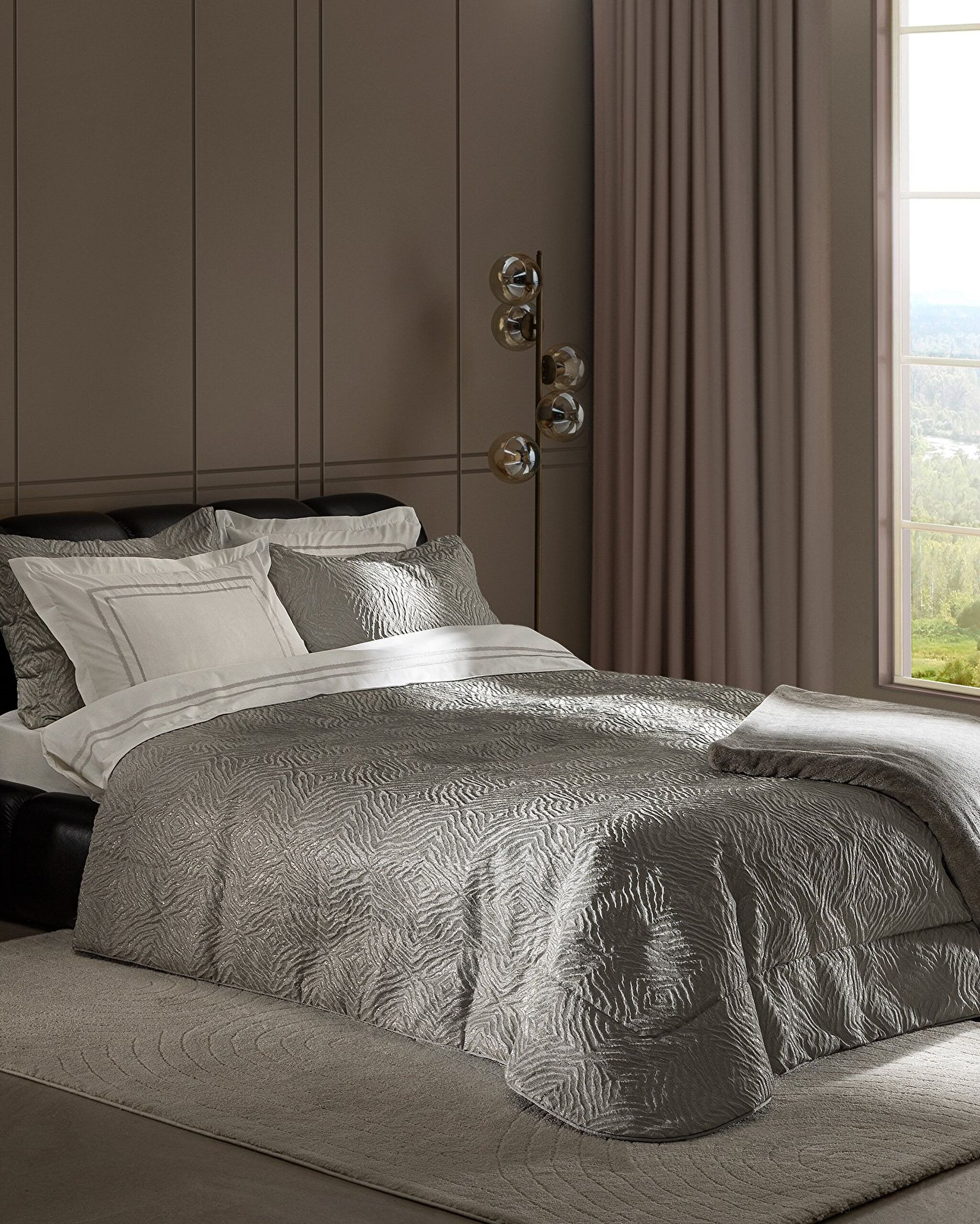 Ensemble de dot double 8 pièces Vence - Gris - 0