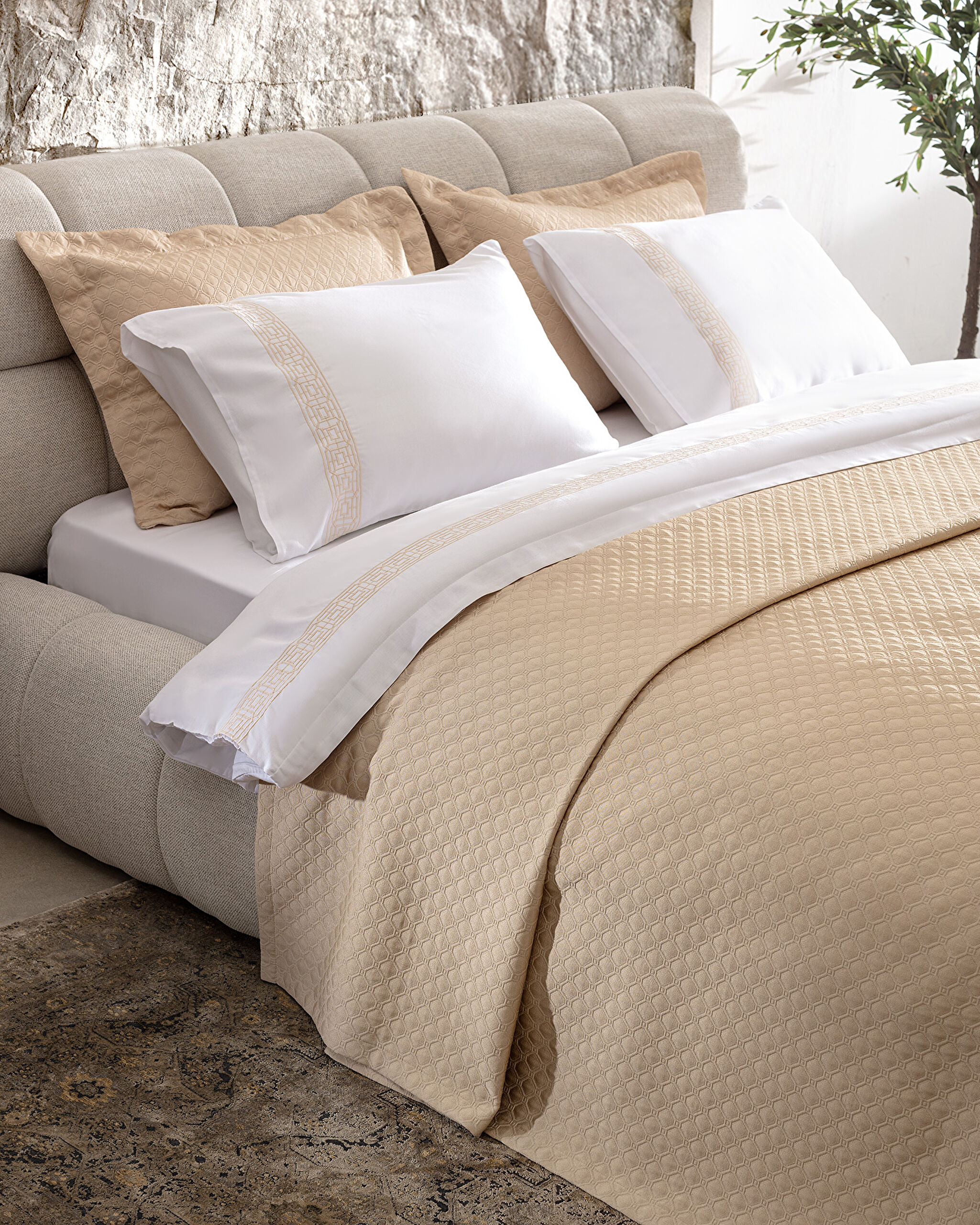 Ensemble de dot Somme 7 pièces - Beige - 1