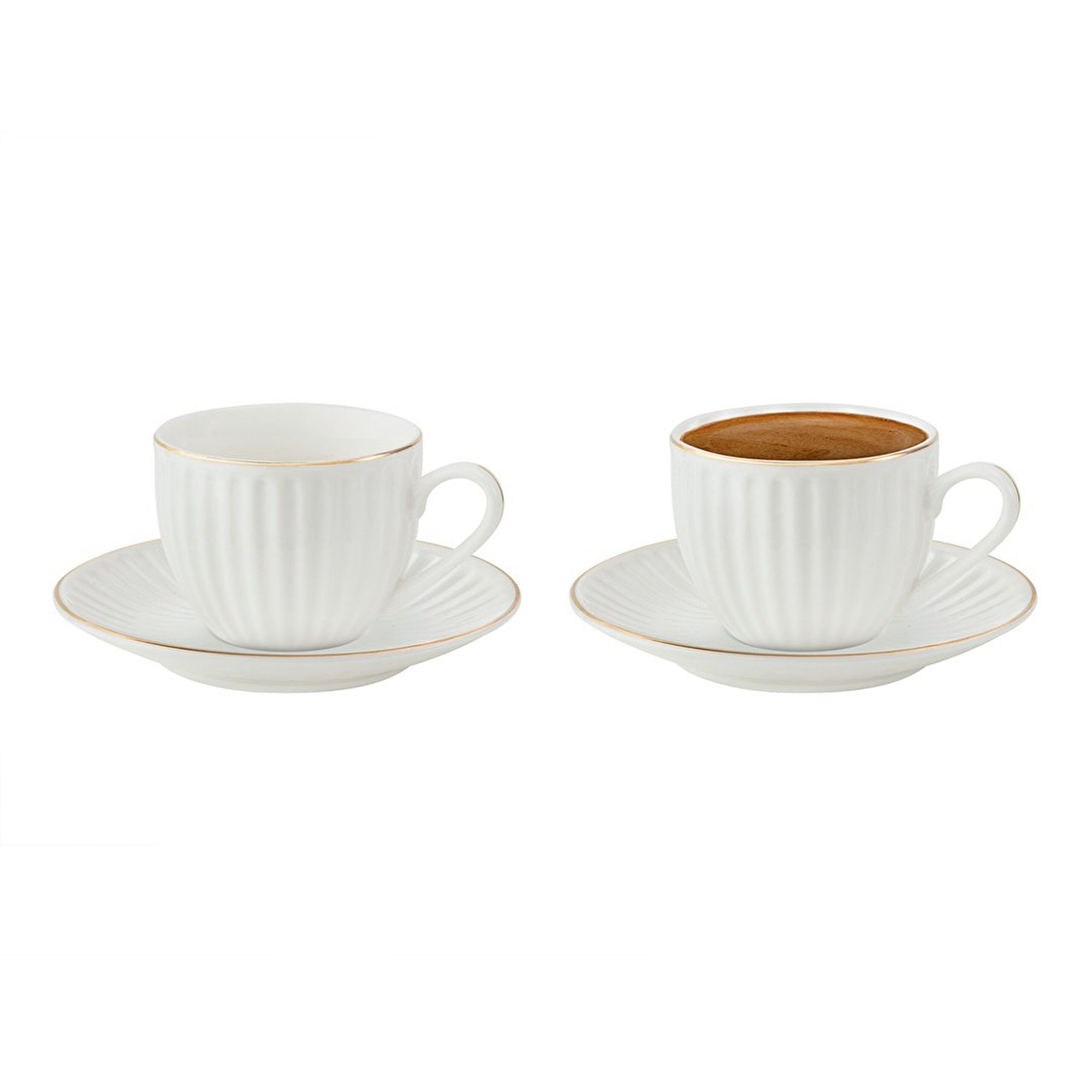 Blanc Set de 2 Tasses à Café - 2