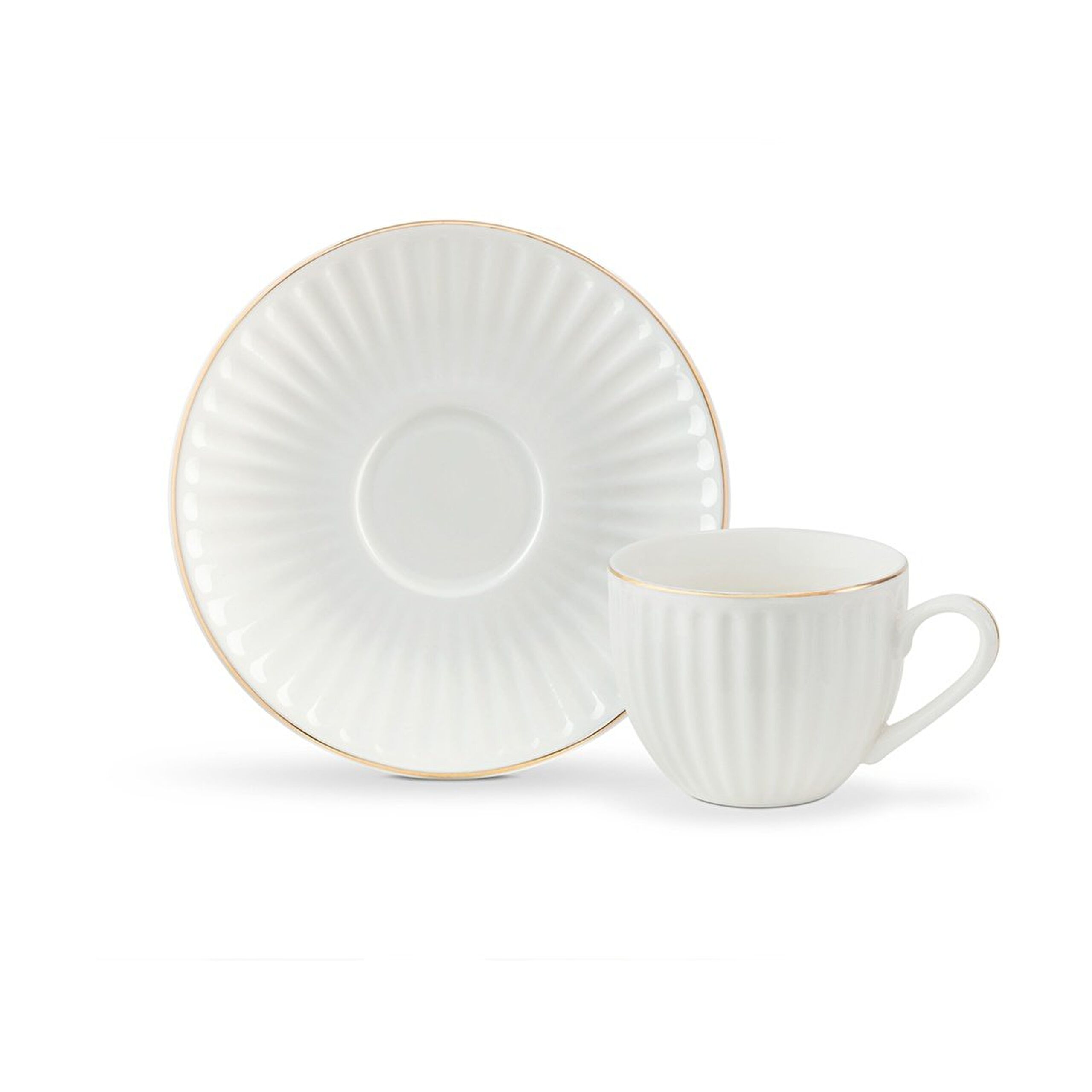 Blanc Set de 2 Tasses à Café - 1