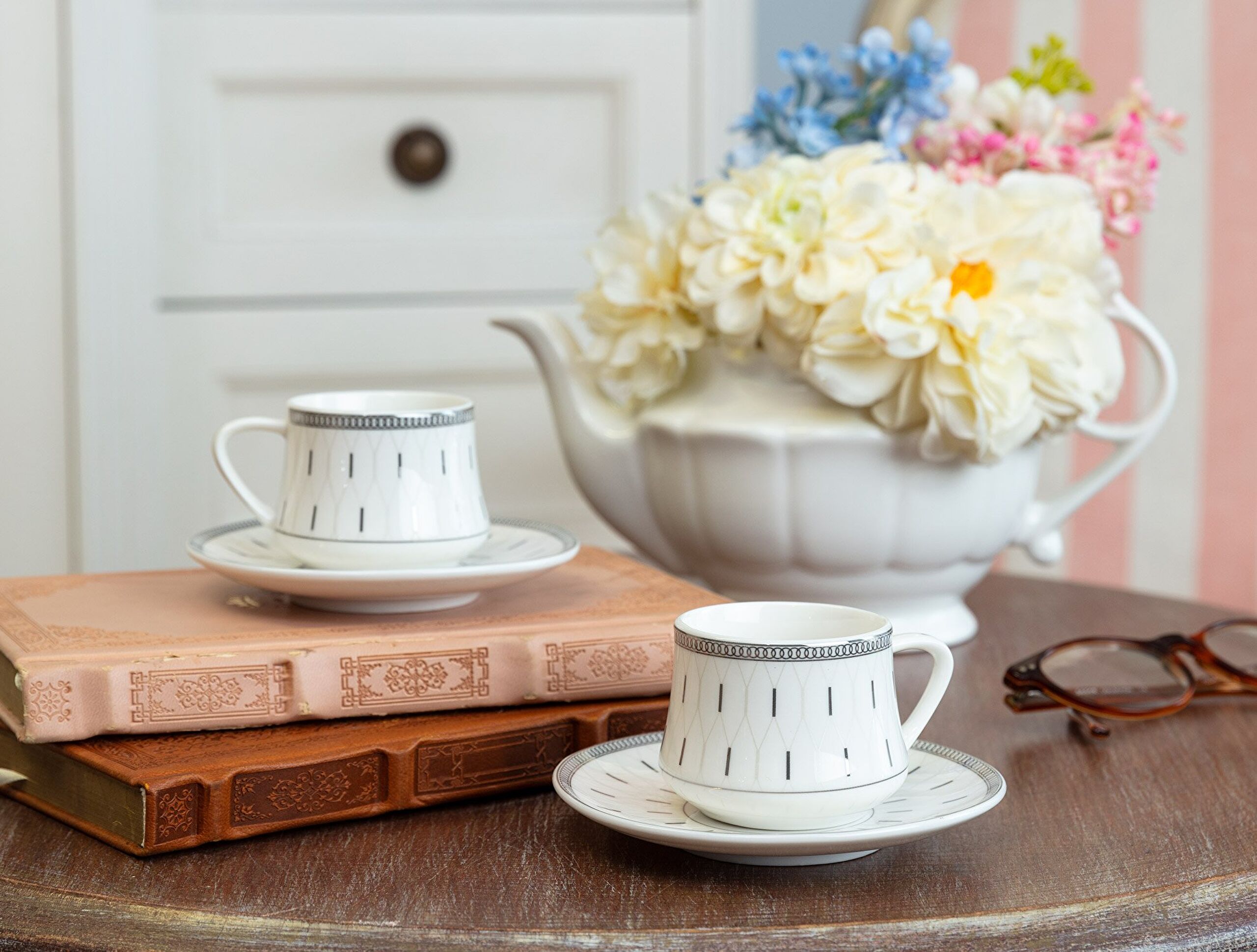 Ensemble de Tasses à Café Voyant pour 2 Personnes - 95 ml - 0