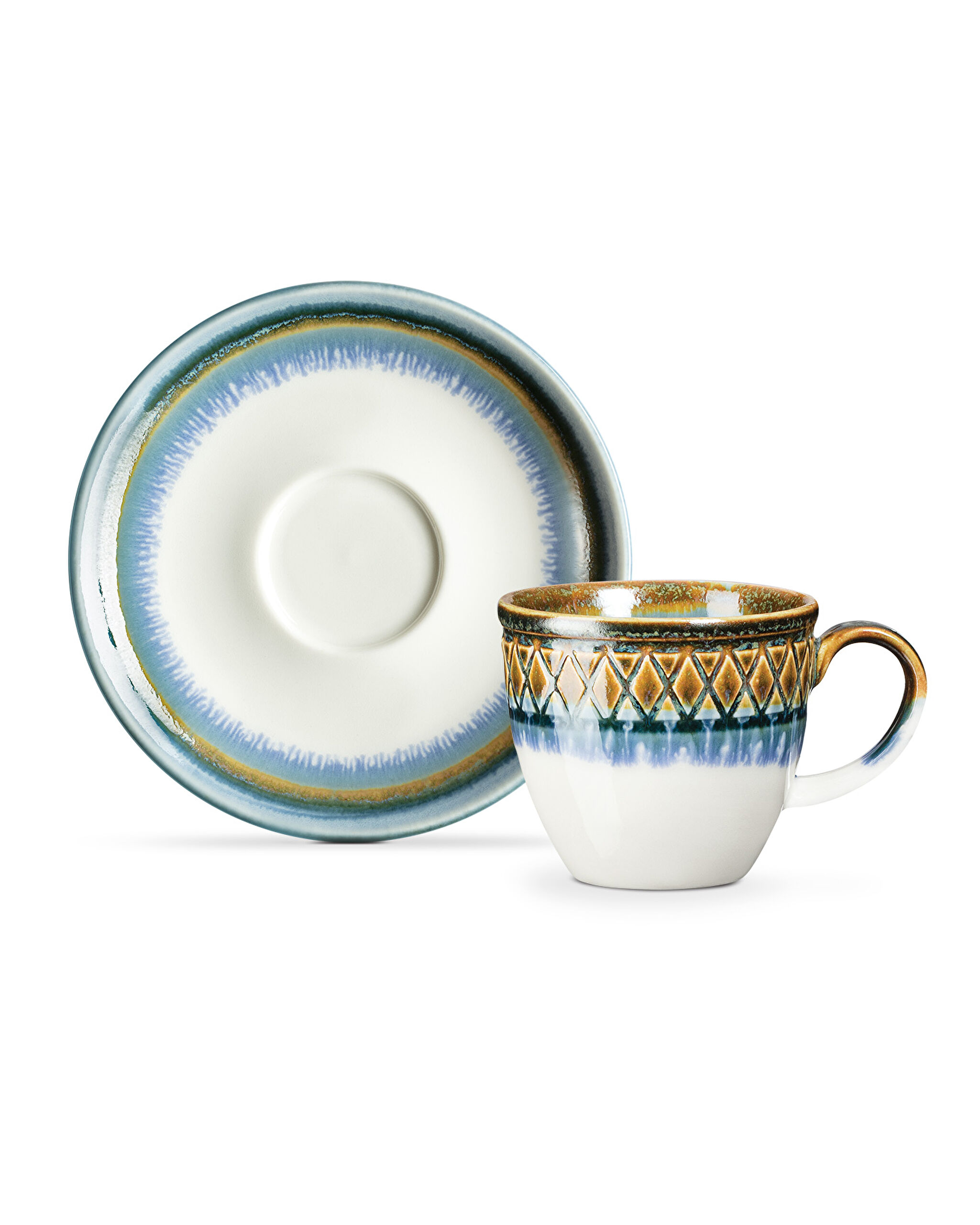 Antikes Kaffeetassen-Set mit 2 Stück - 1