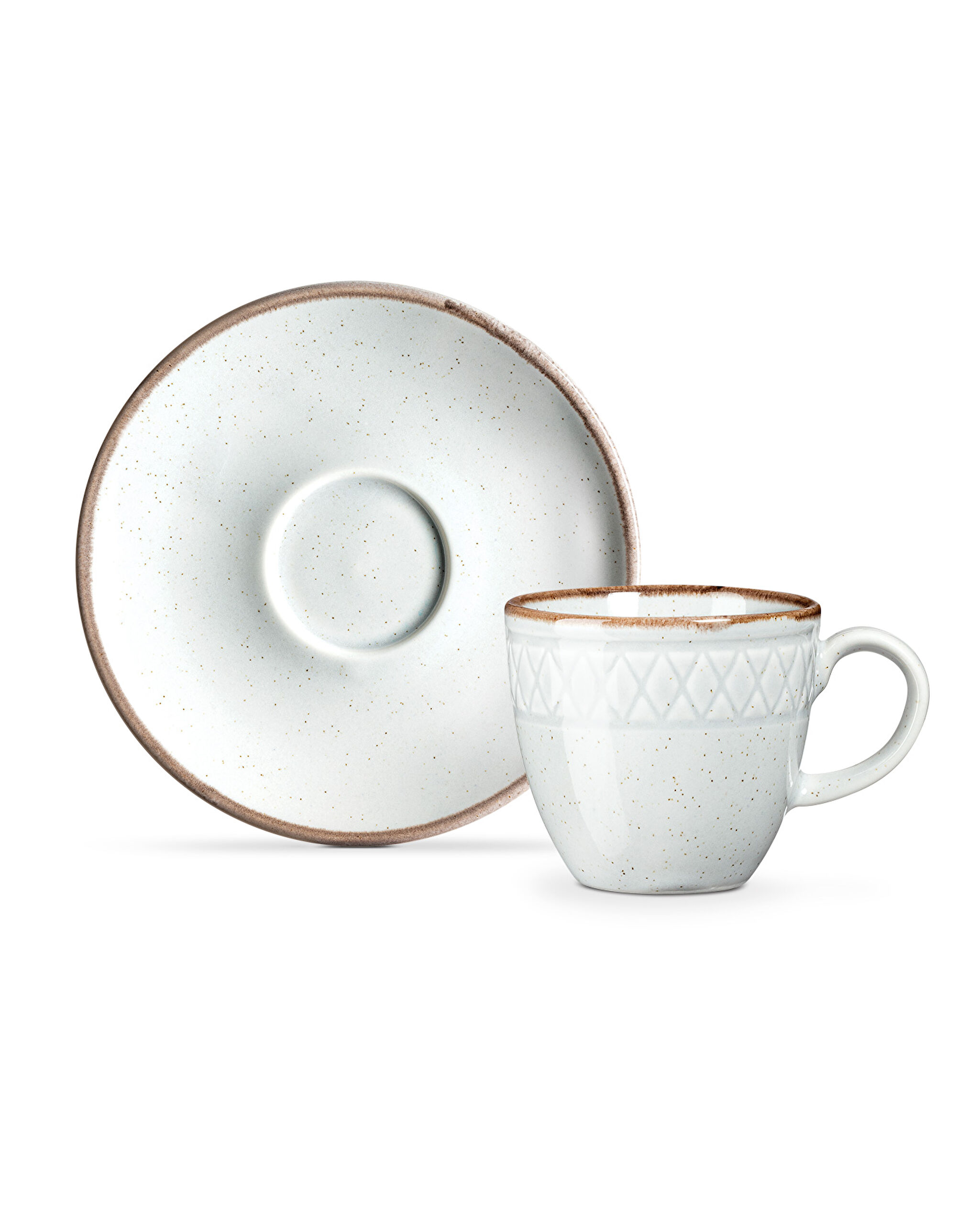 Ensemble ancien de 6 tasses à café - Gris - 1