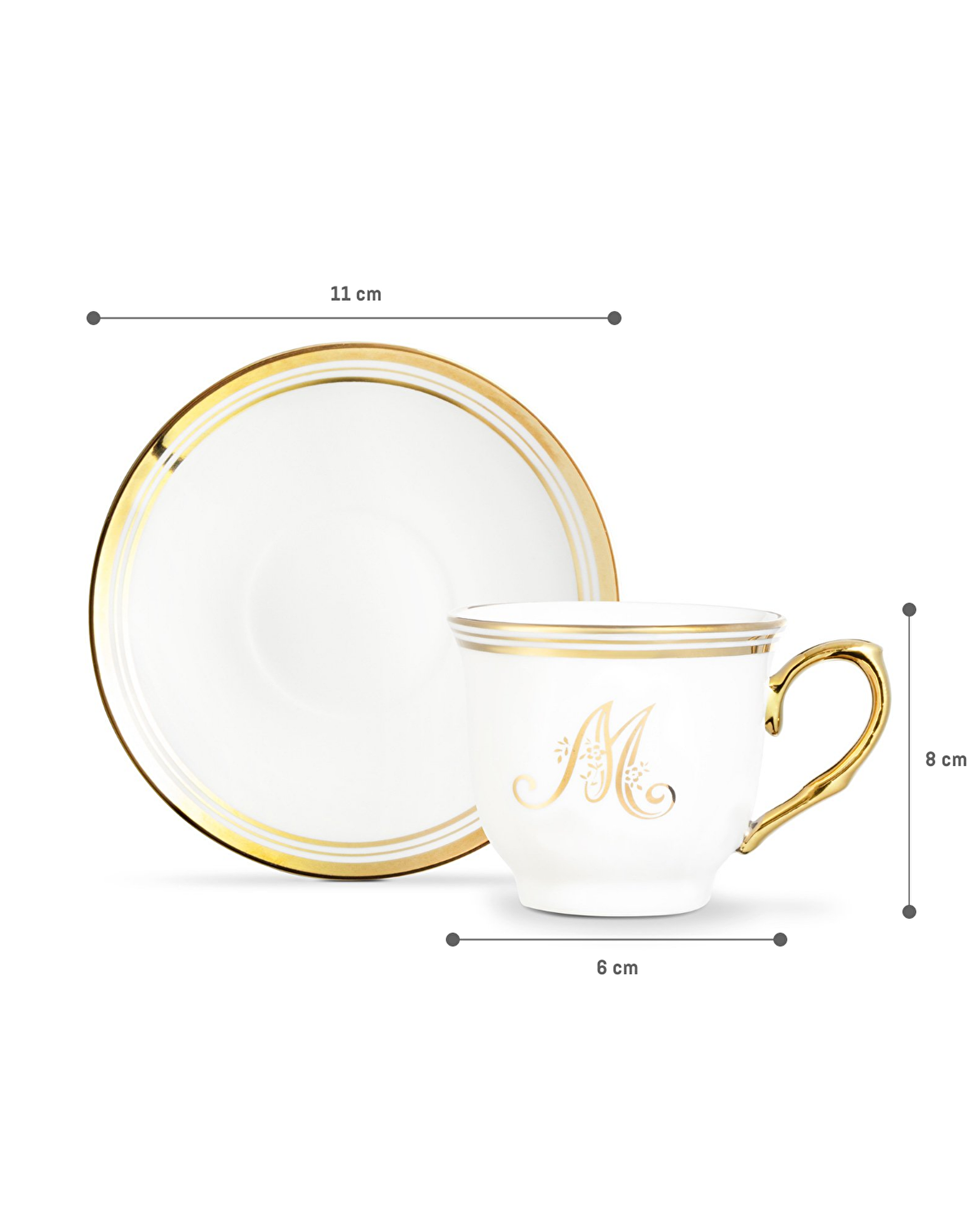 Lena Lot de 4 Tasses à Café - Colorées - 90 ml - 2