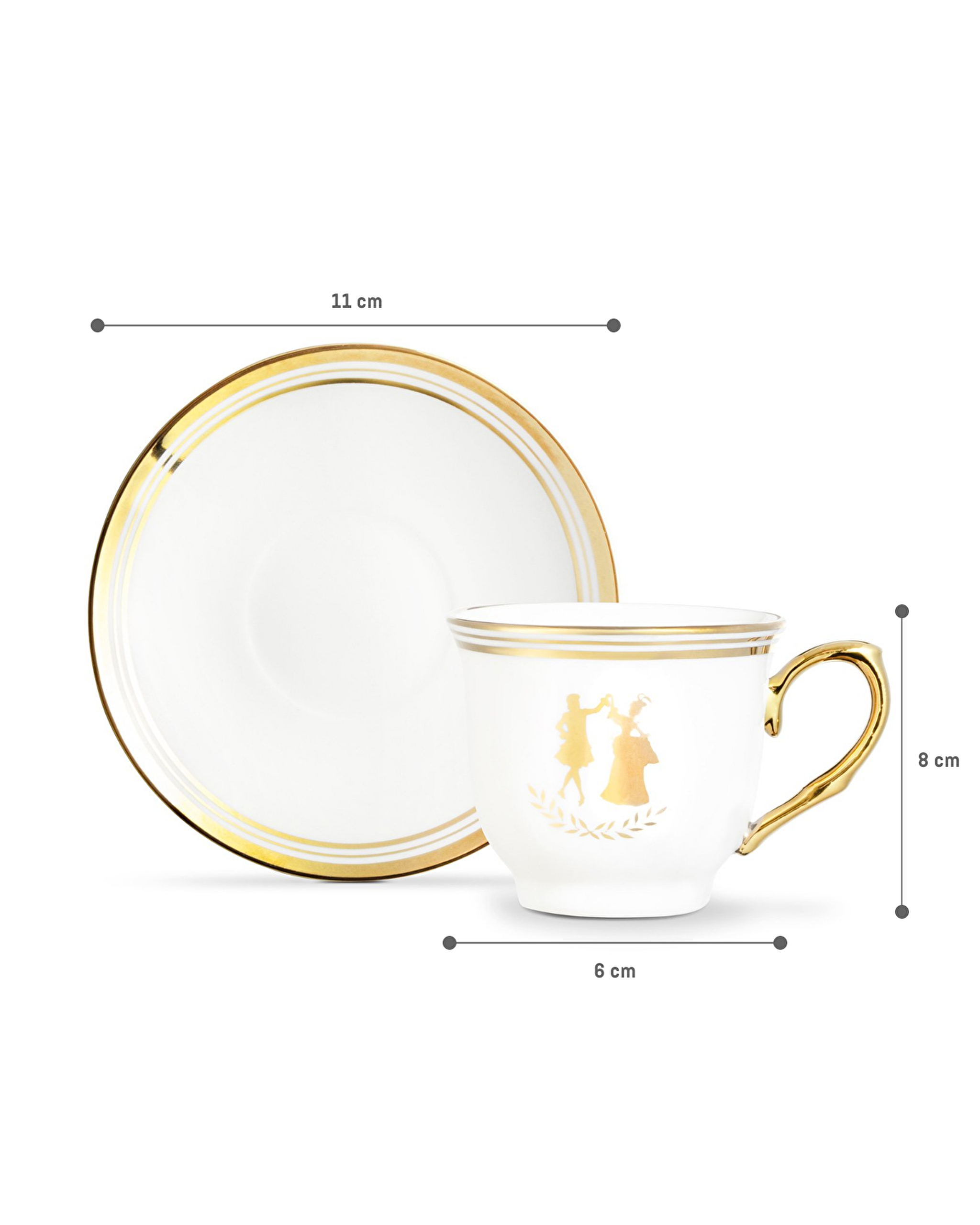 Mireille Lot de 4 Tasses à Café - Colorées - 90 ml - 2