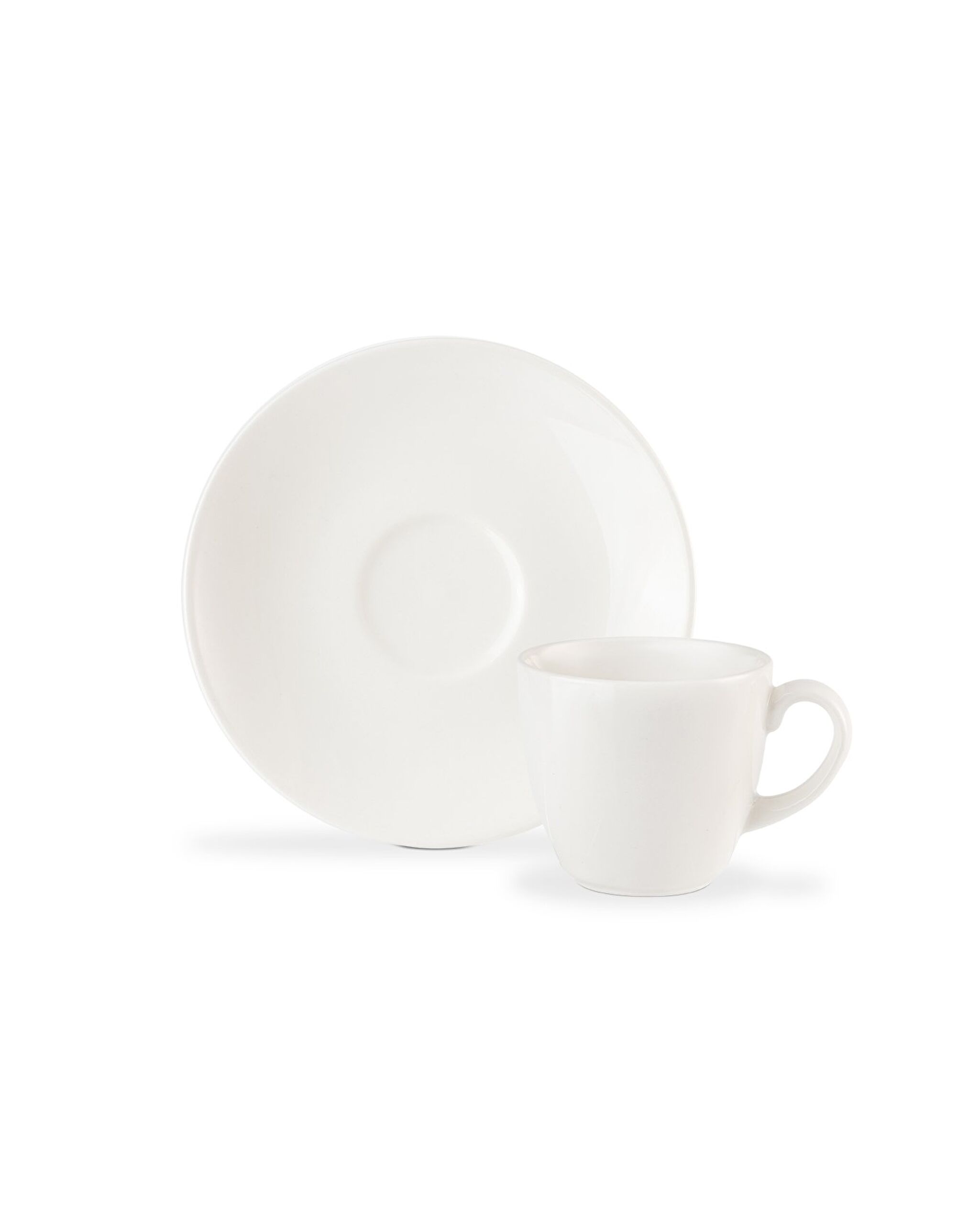 Ensemble de tasses à café Benard 12 pièces pour 6 personnes - Blanc - 110 ml - 4