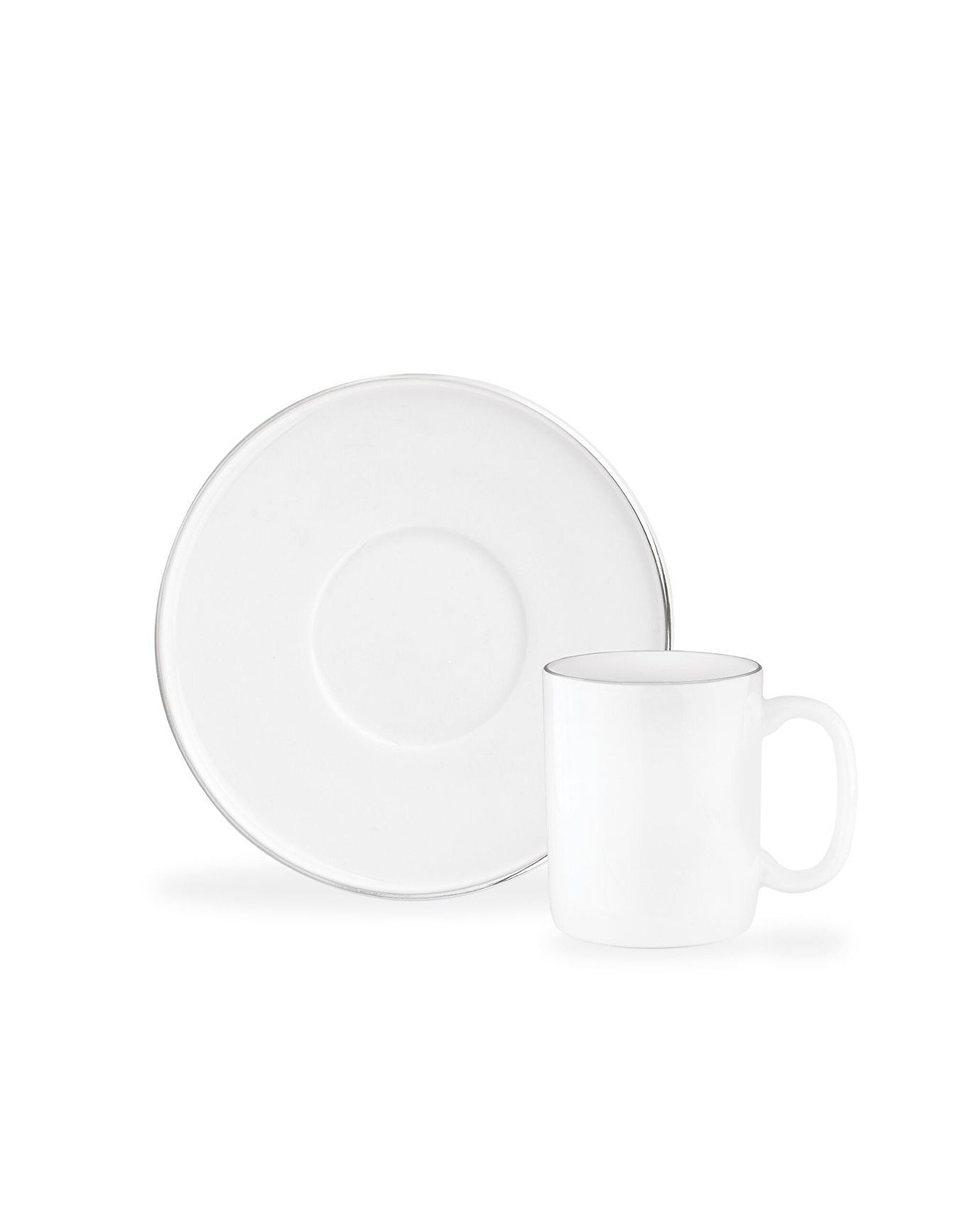 Lumora Set Of 6 Coffee Cups Gold/platinum - 0