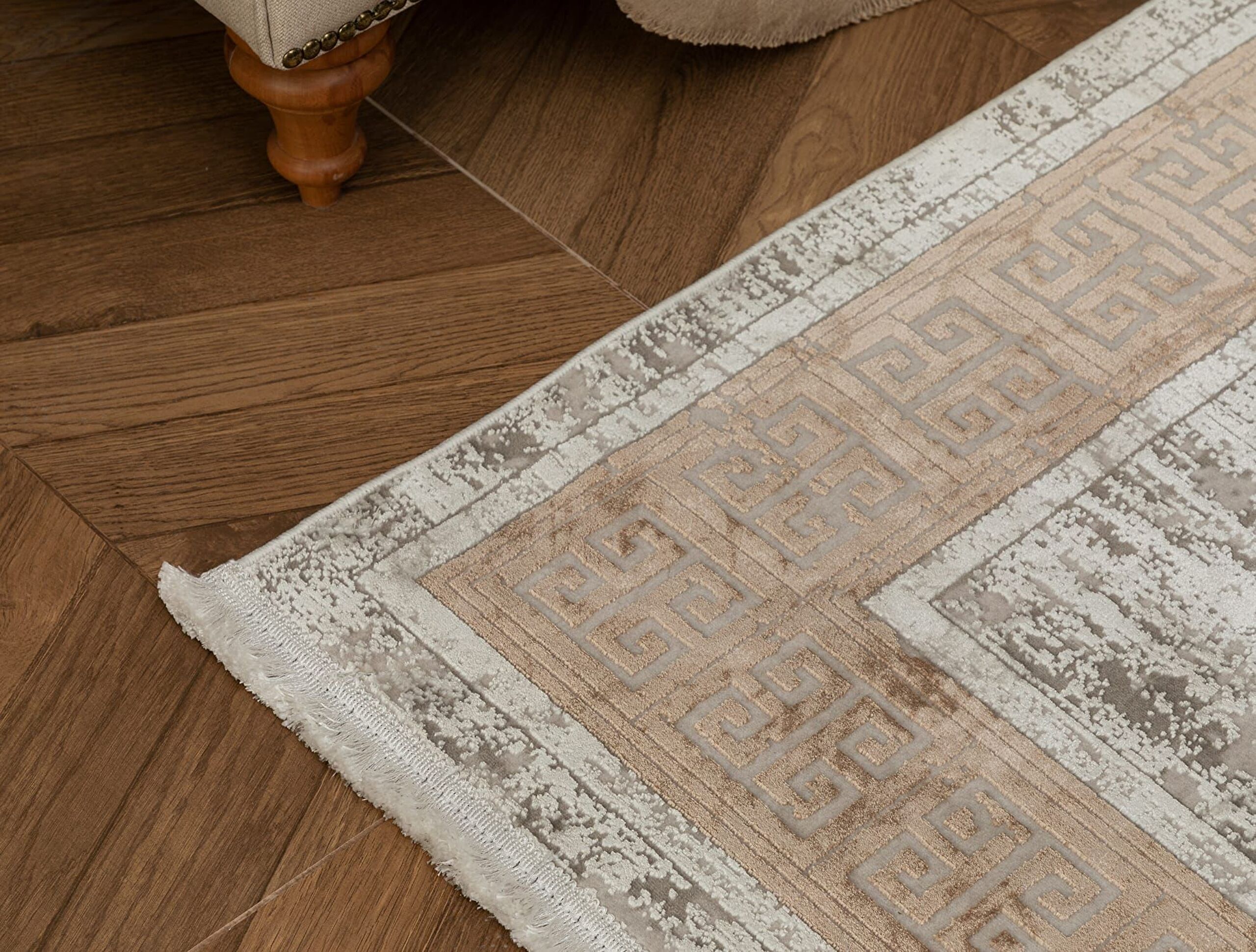Audra Tapis En Velours Teint En Fil - 2