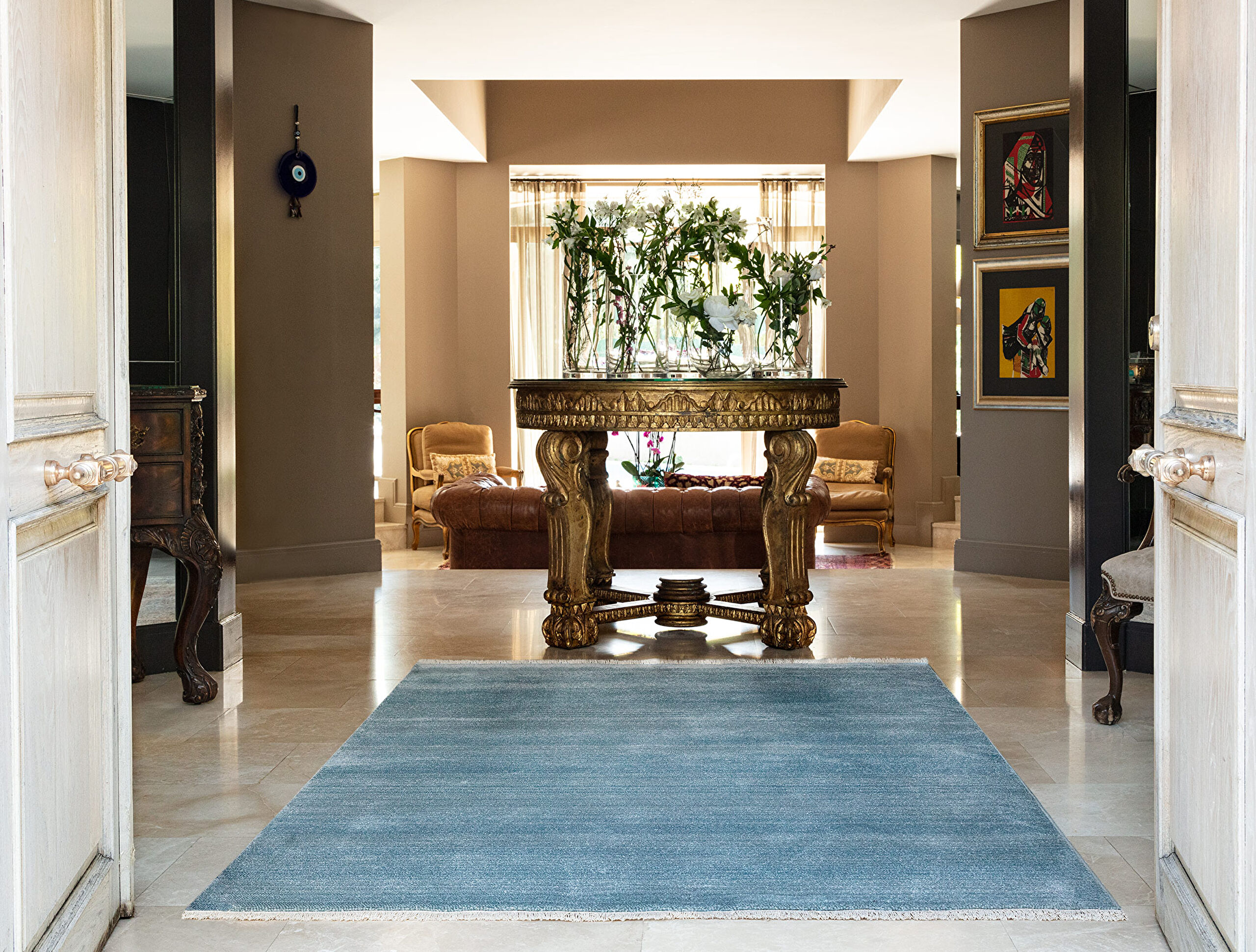 Tapis Orient Alvia - Bleu - 120x170 cm - 2