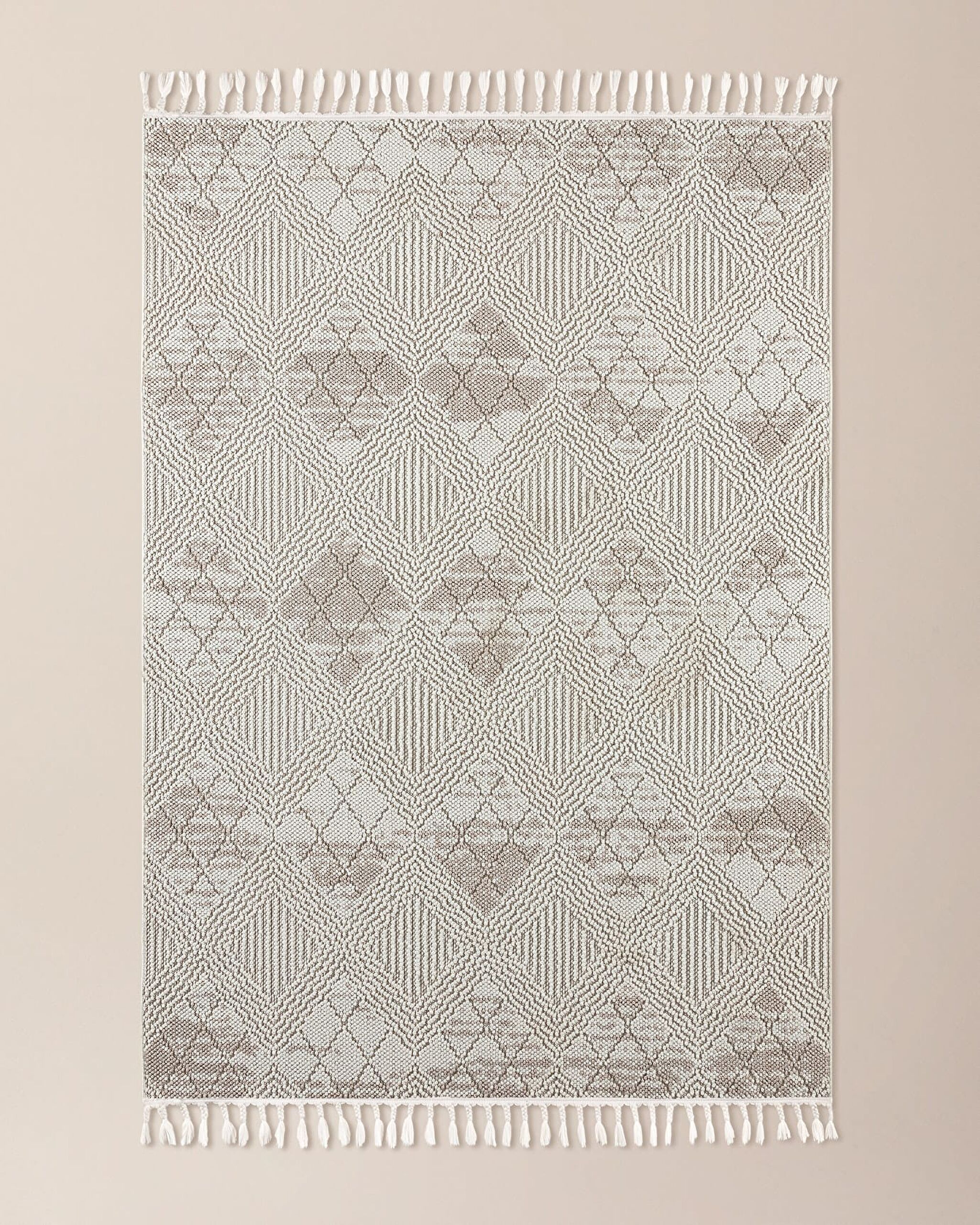 Tapis à Franges Clavier - Os - 80x300 cm - 0