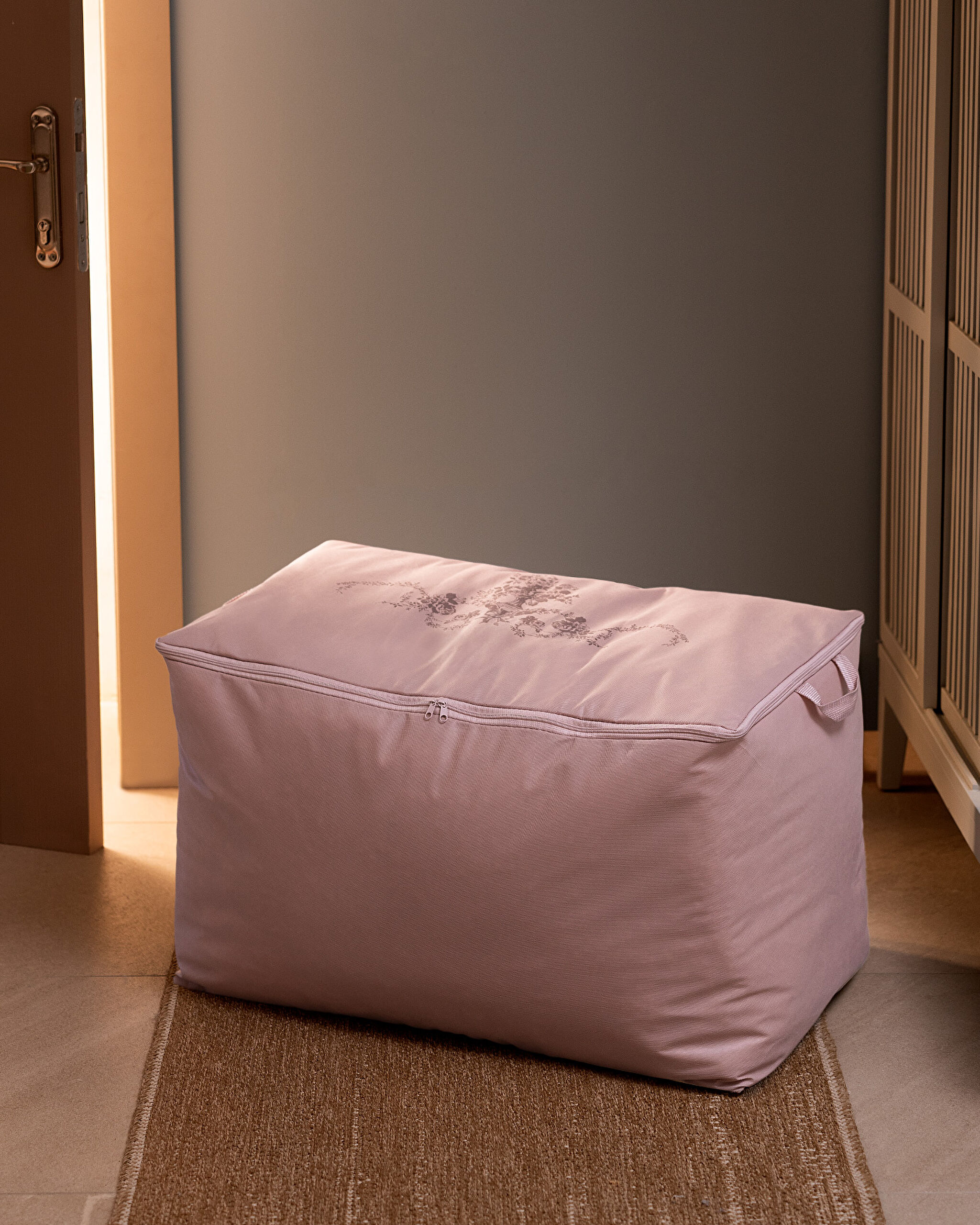 Sac de selle imprimé à motif de fleurs - 0