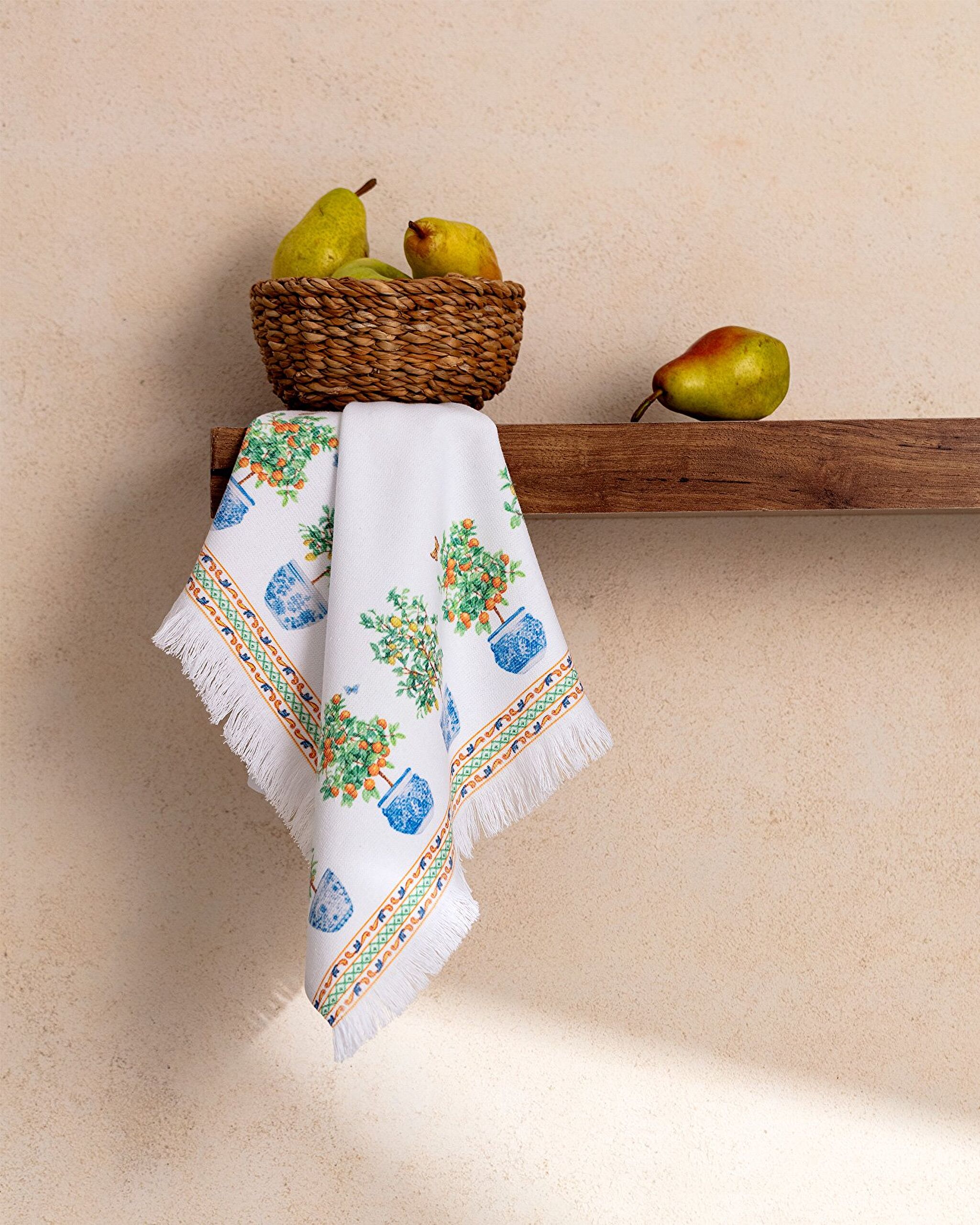 Citron Printed Kitchen Towel - 0
