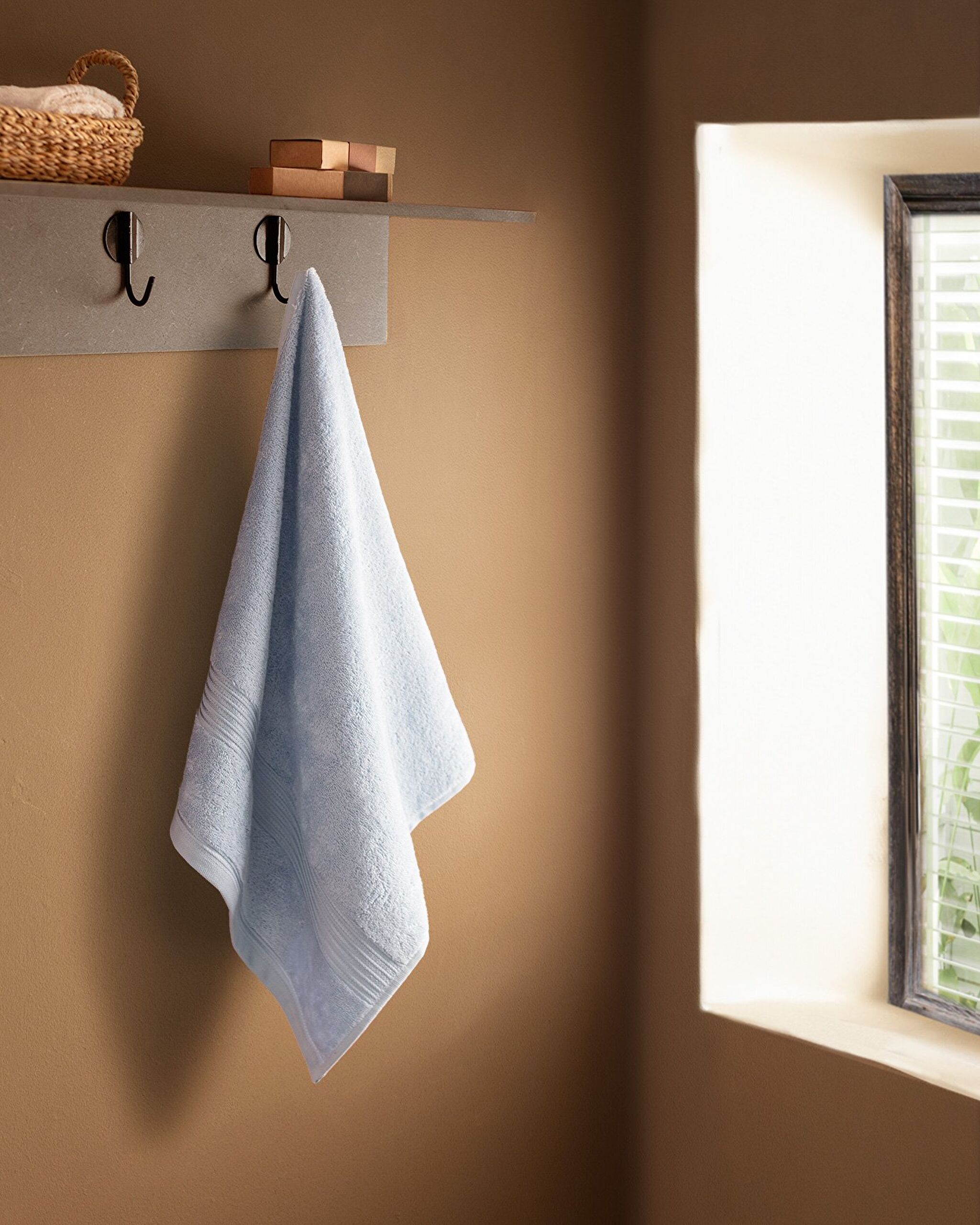 Clarette Face Towel - Soft Blue - 50x80 cm - 0