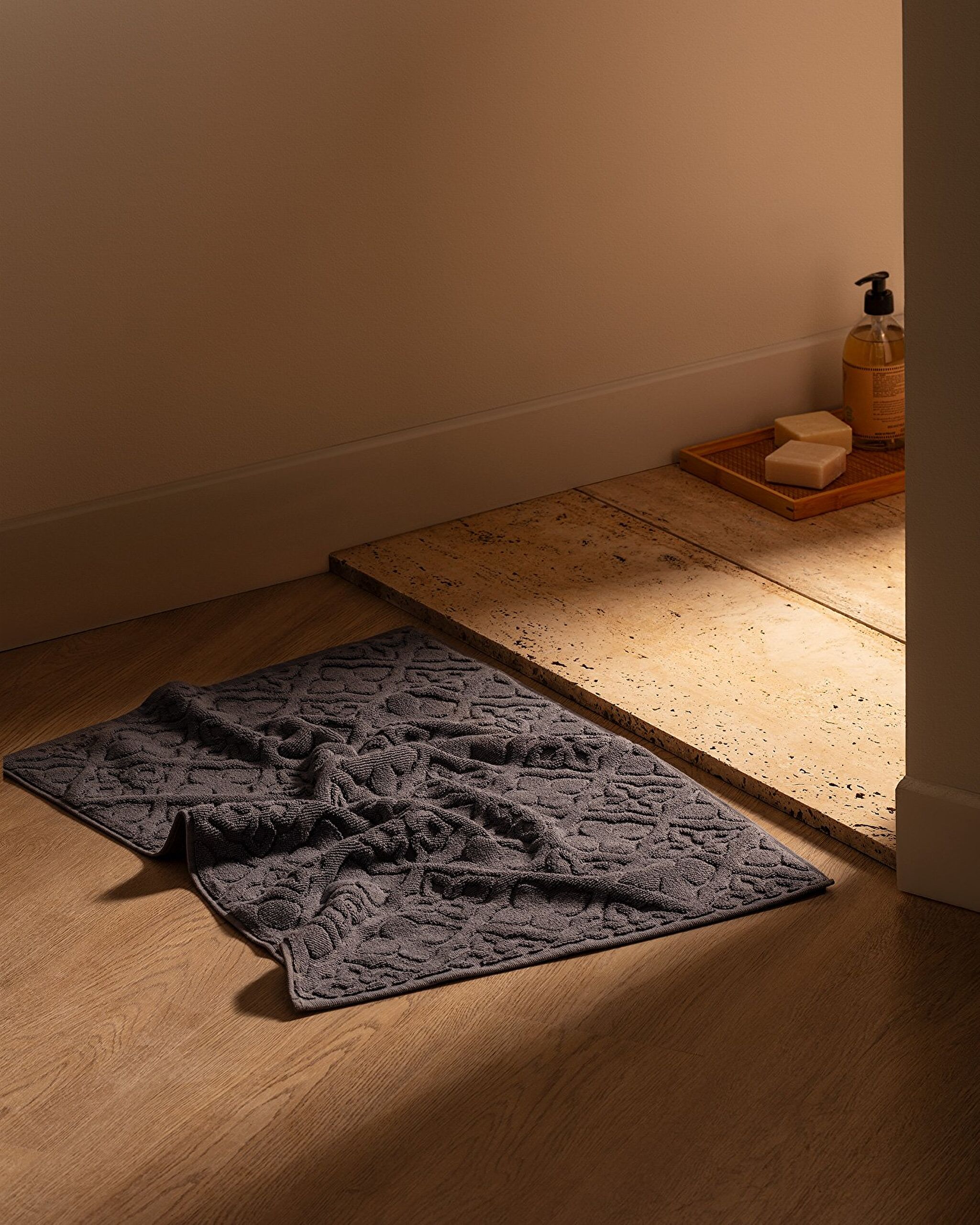 Rachel 100% Cotton Foot Towel - Anthracite - 50x70 cm - 1