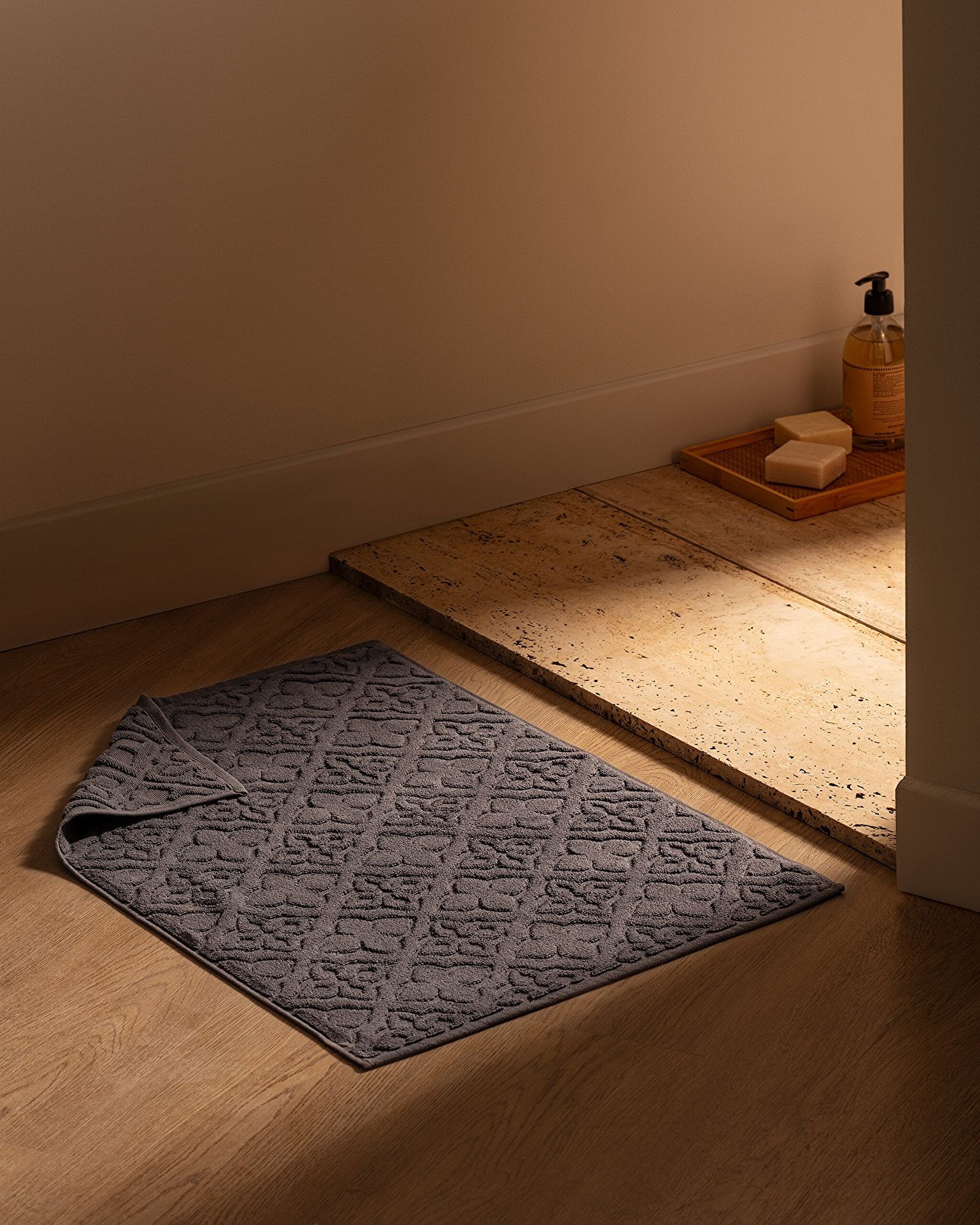 Rachel 100% Cotton Foot Towel - Anthracite - 50x70 cm - 0