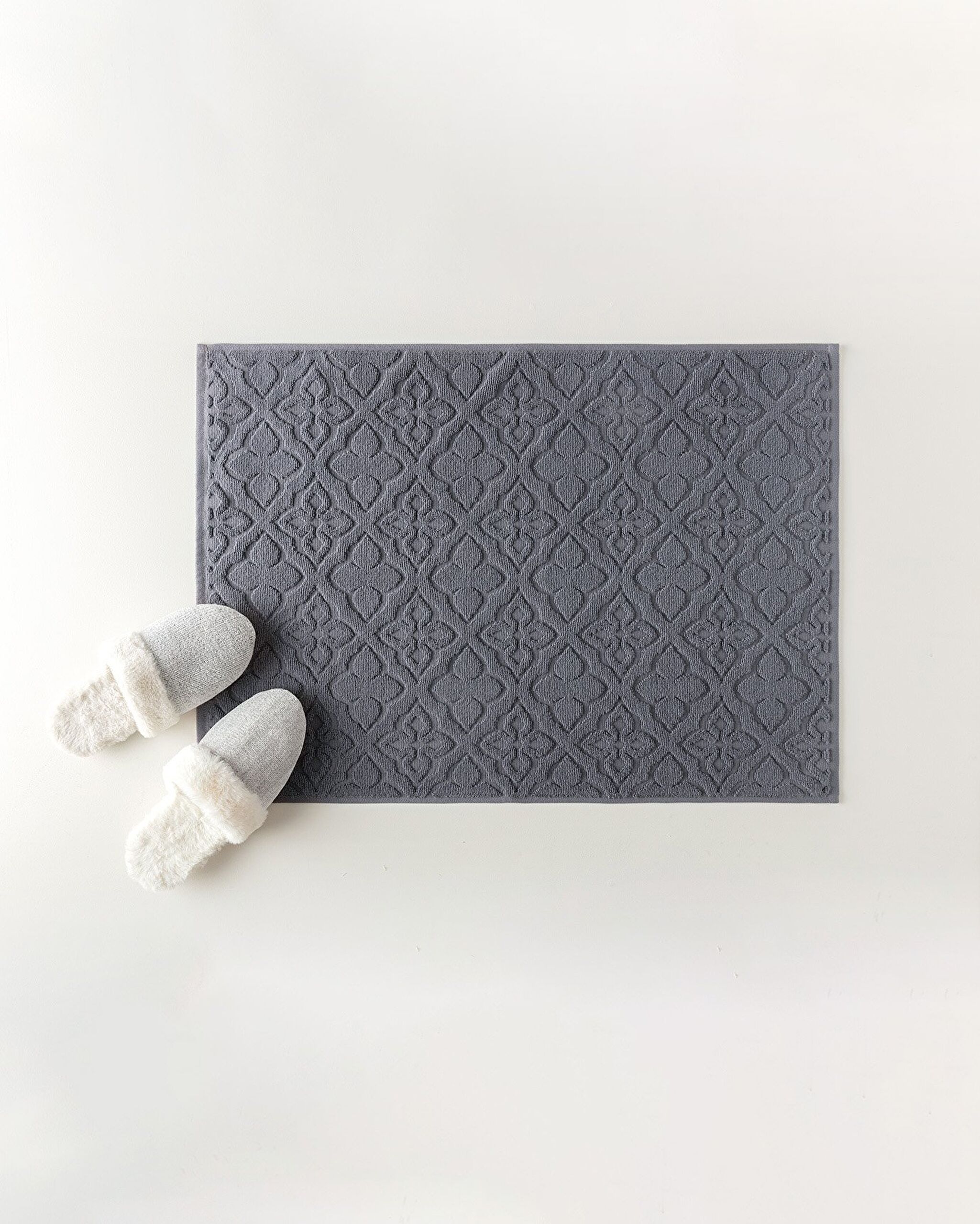 Rachel 100% Cotton Foot Towel - Anthracite - 50x70 cm - 3