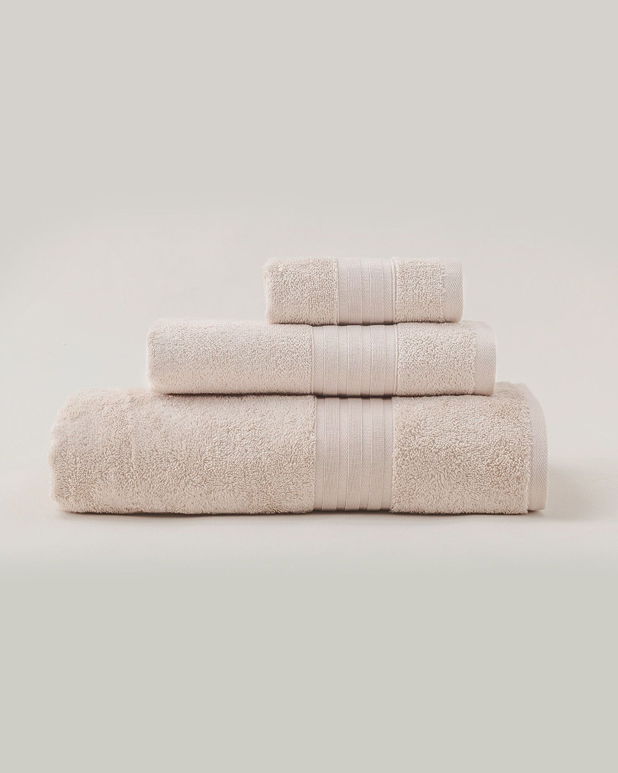 Serviette pour le visage Martha (TENCEL:trade_mark:) - Beige - 50x80 cm - 3