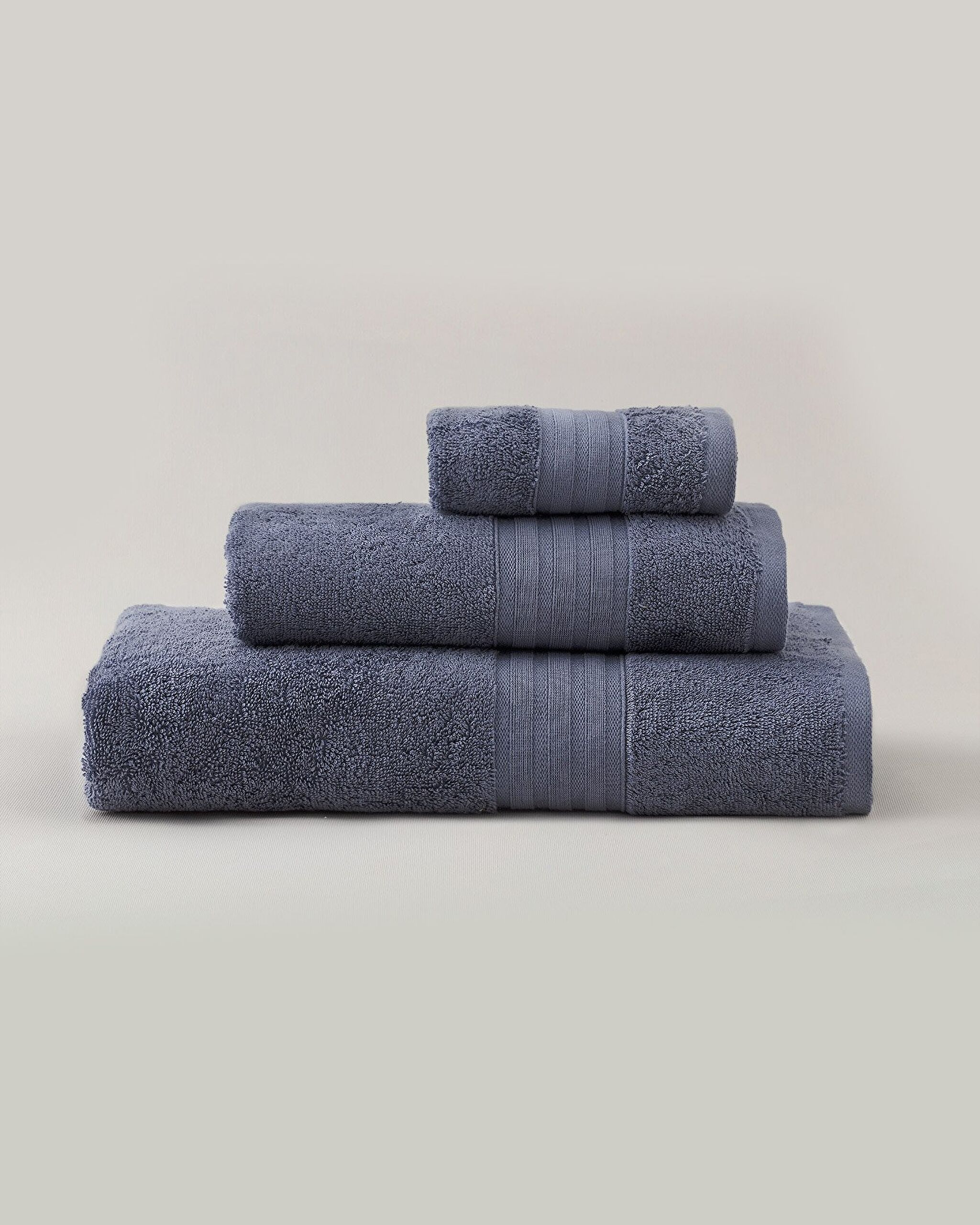 Martha Banyo Havlusu (TENCEL:trade_mark:) - Koyu Mavi - 80x150 cm - 3