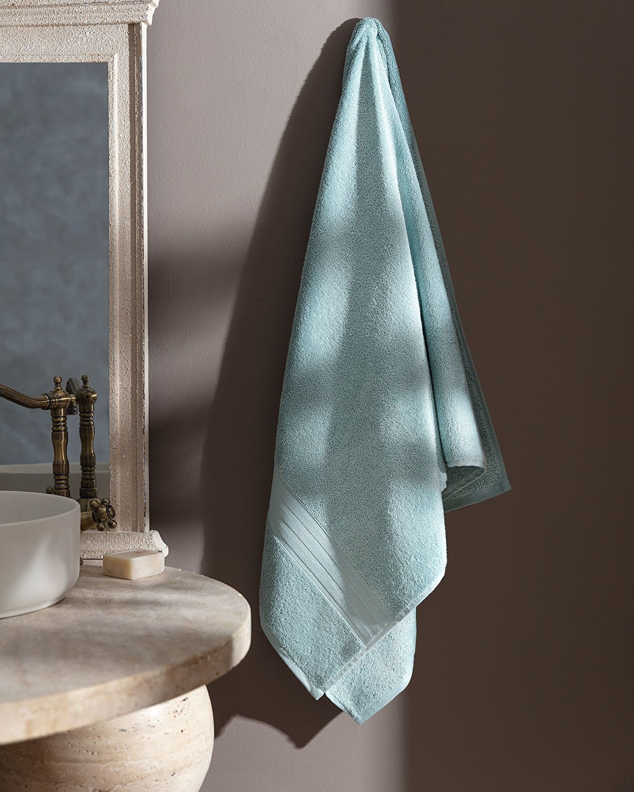 Martha Banyo Havlusu (TENCEL:trade_mark:) - Mint Yeşili - 80x150 cm - 0