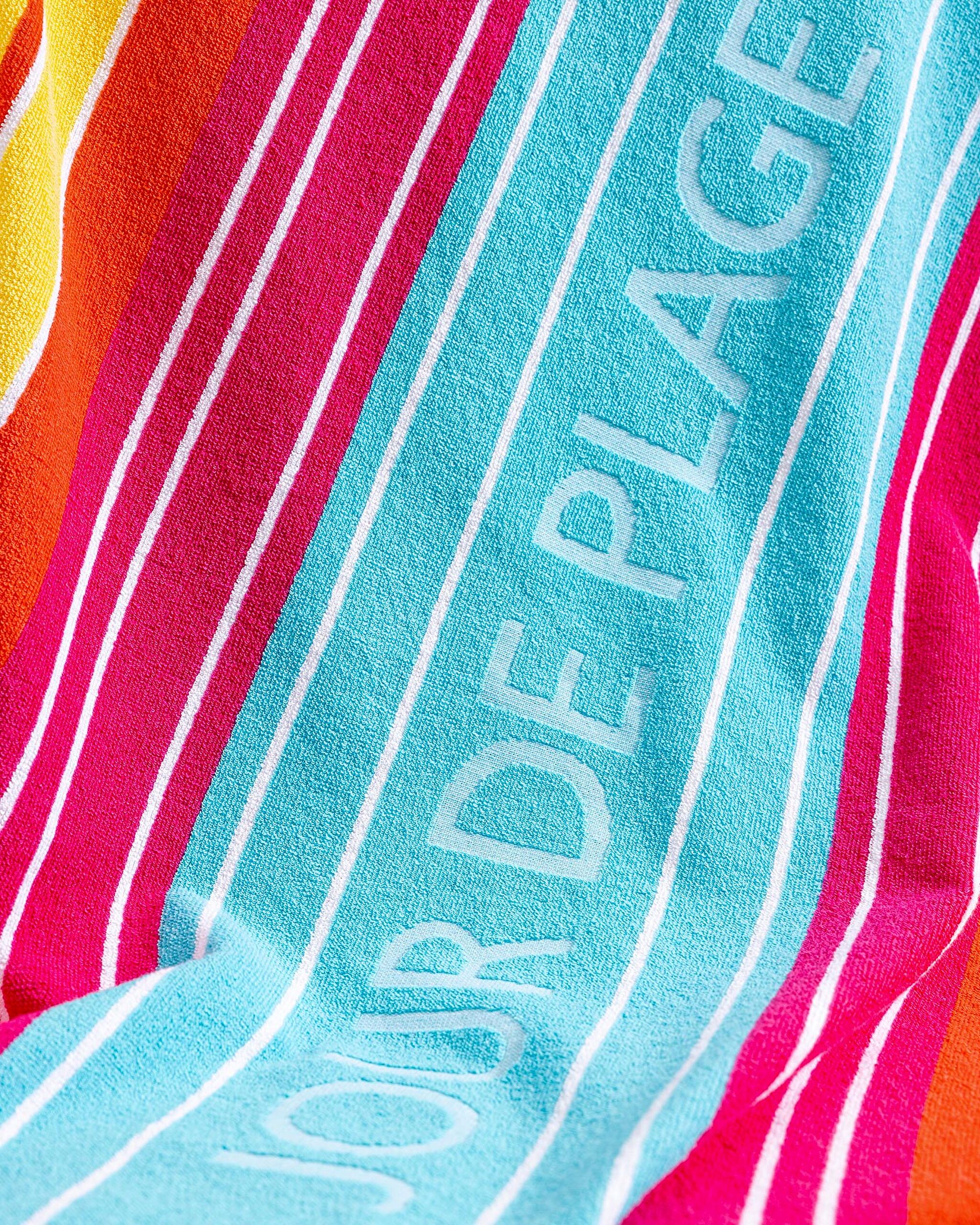 Serviette de plage Edith 100% coton - Colorée - 70x150 cm - 1