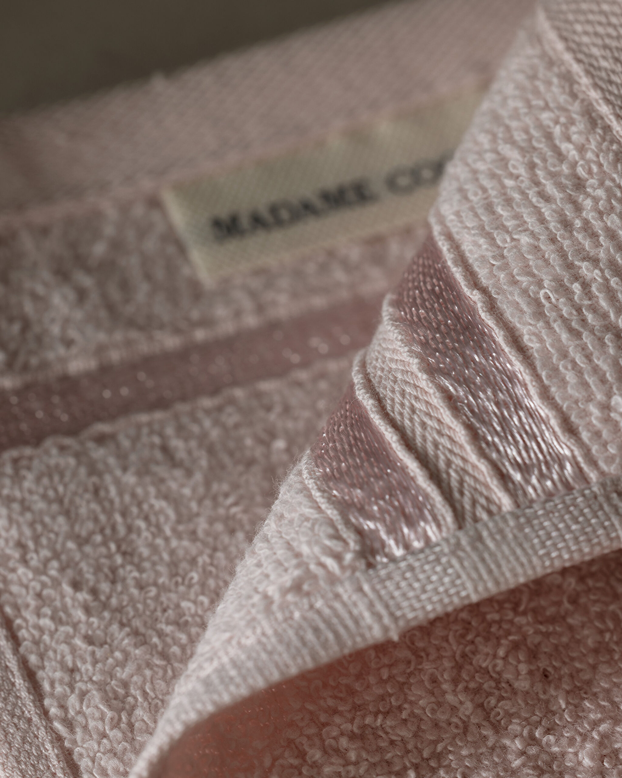 Ensemble de 2 essuie-mains 100 % coton Border Flush de Maynor - Poudre - 4