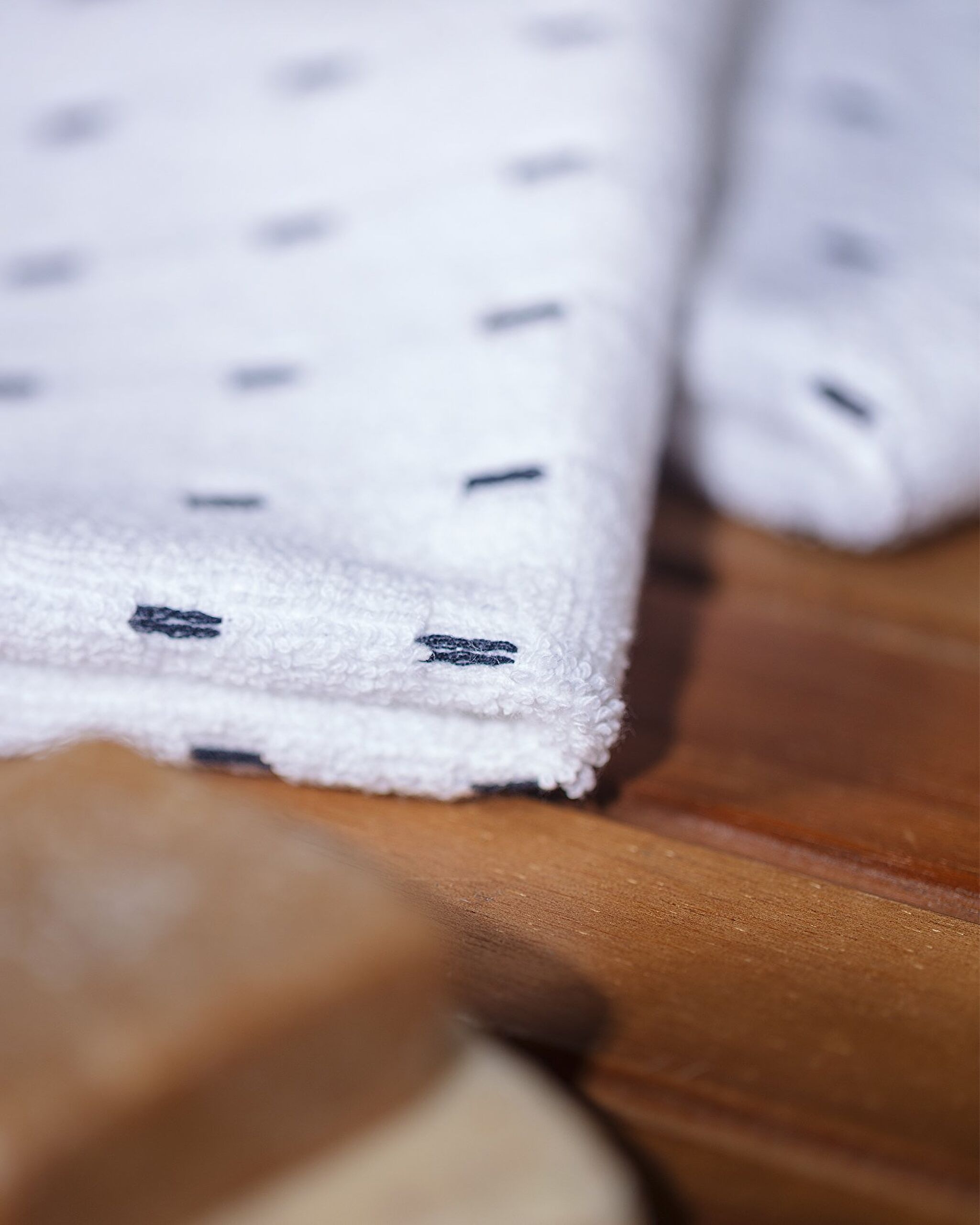 Leroy Lot de 2 Essuie-Mains 100% Coton - Blanc - 1