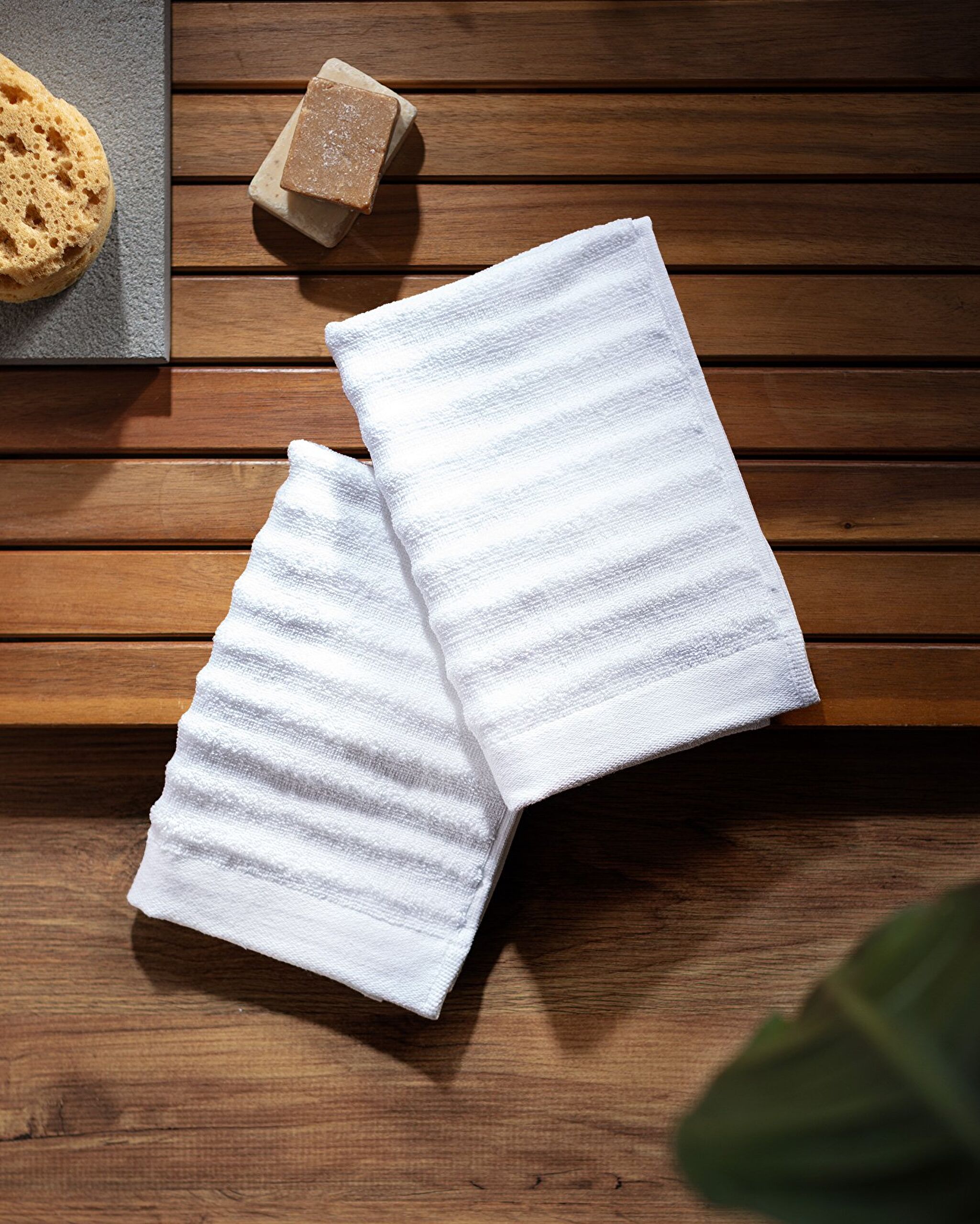 Hugo Lot de 2 Essuie-Mains 100% Coton - Blanc - 0