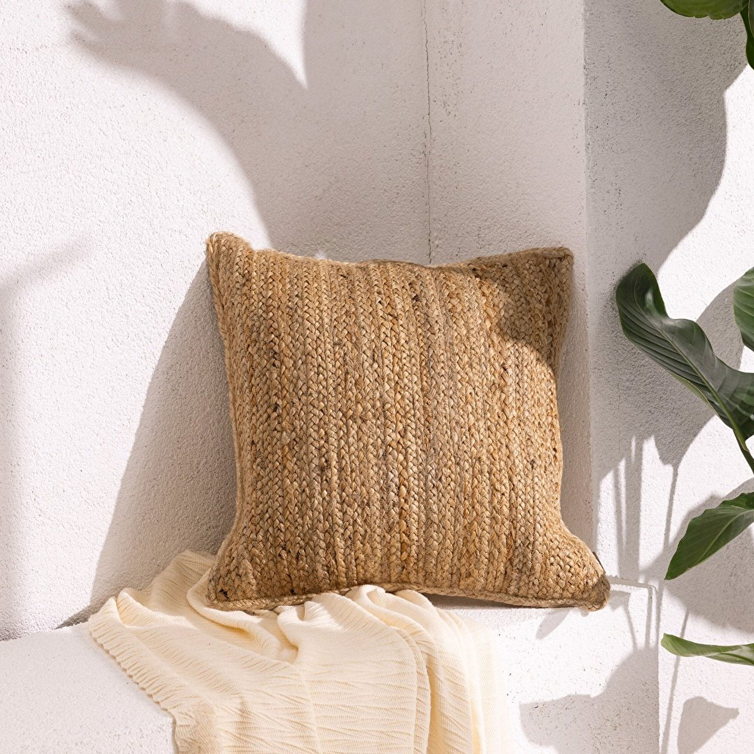 Housse de Coussin Louvre - Naturel - 50x50 cm - 0