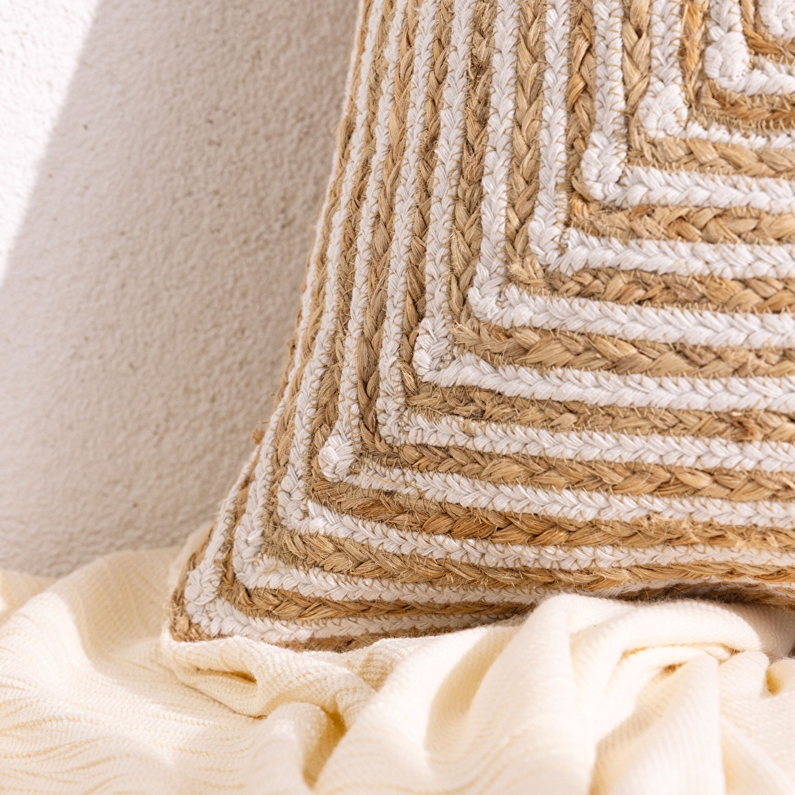 Housse de Coussin Trocadéro en Coton - Naturel - 50x50 cm - 2