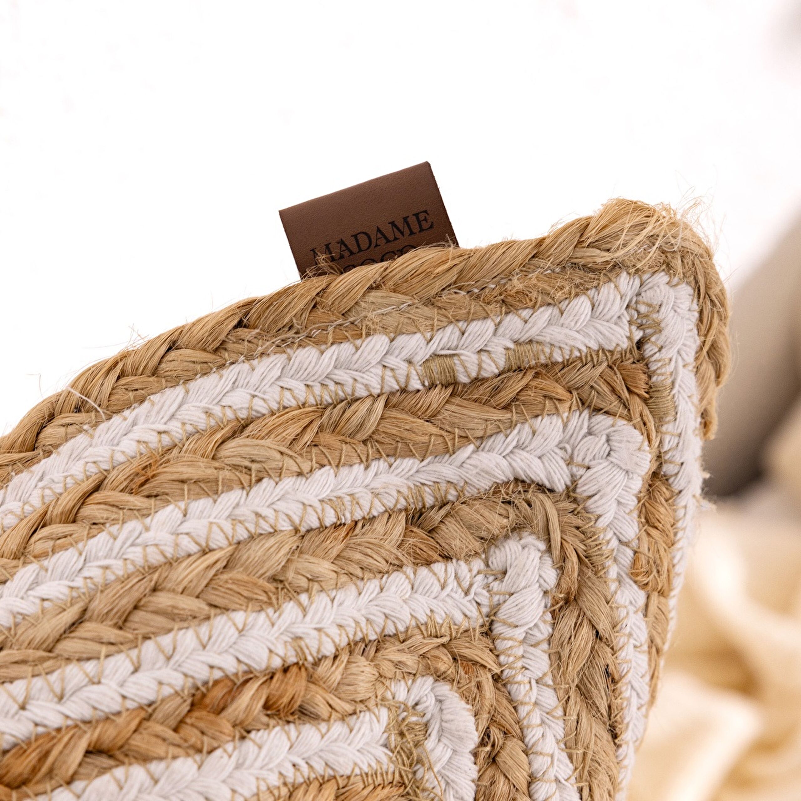 Housse de Coussin Trocadéro en Coton - Naturel - 50x50 cm - 3