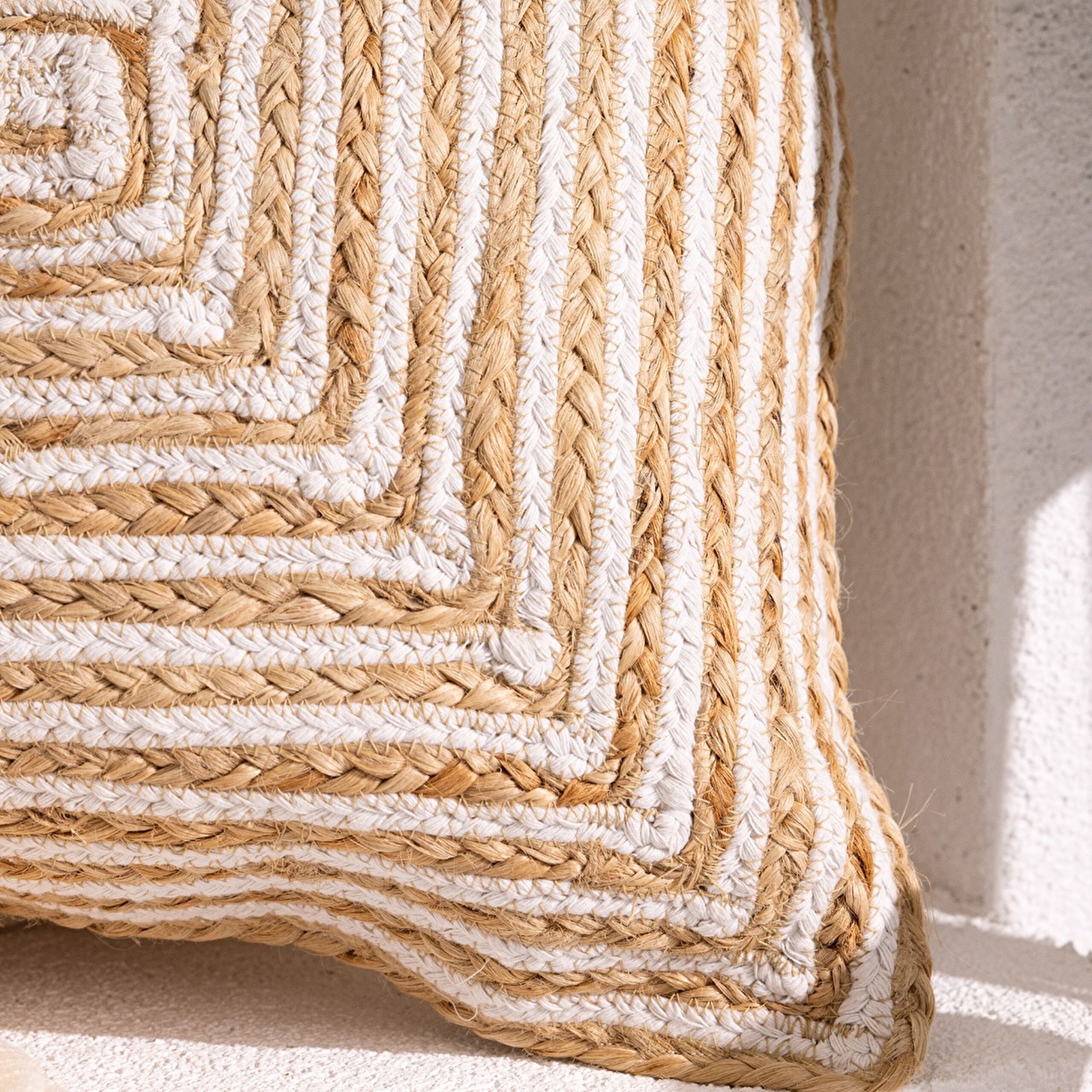 Housse de Coussin Trocadéro en Coton - Naturel - 50x50 cm - 1