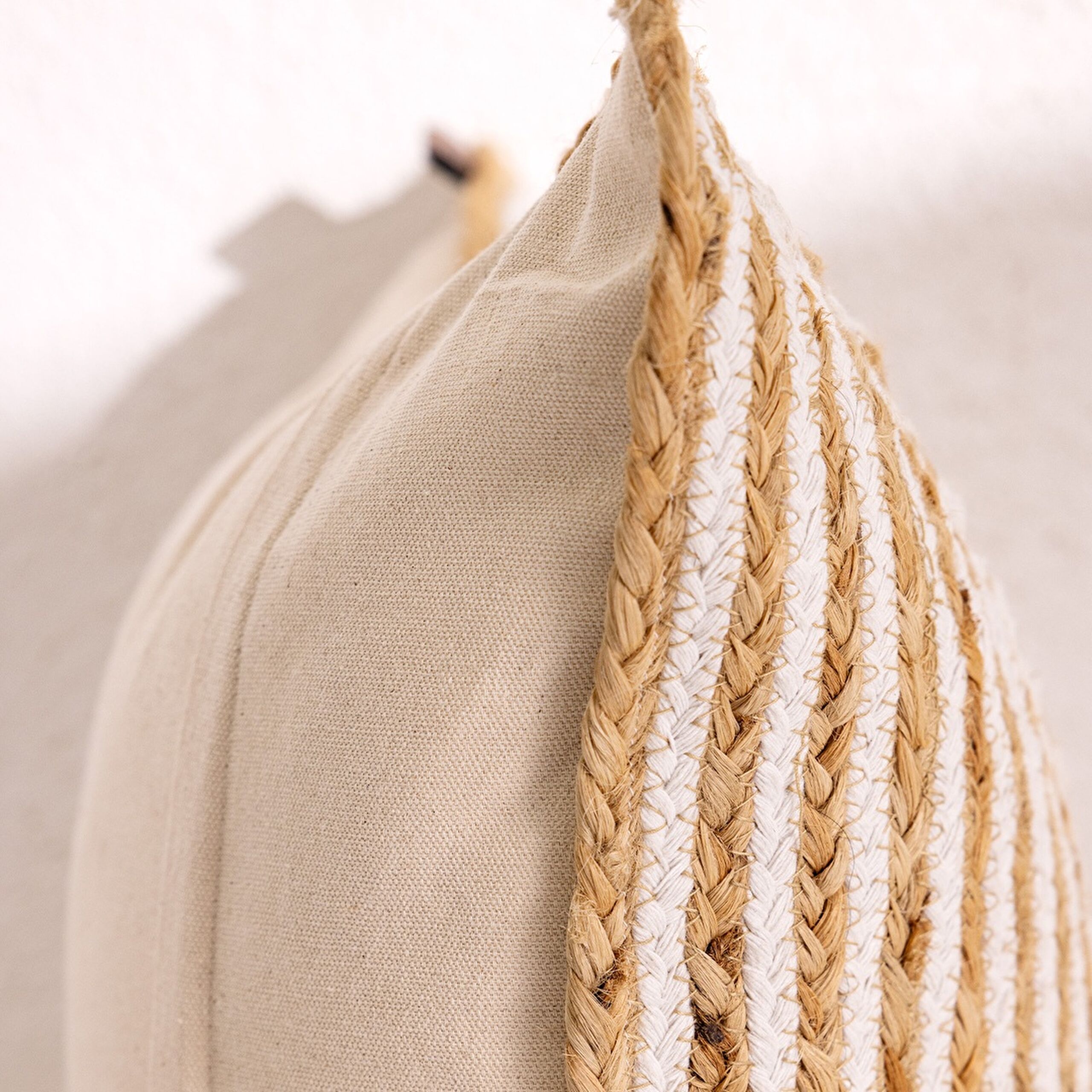 Housse de Coussin Trocadéro en Coton - Naturel - 50x50 cm - 4