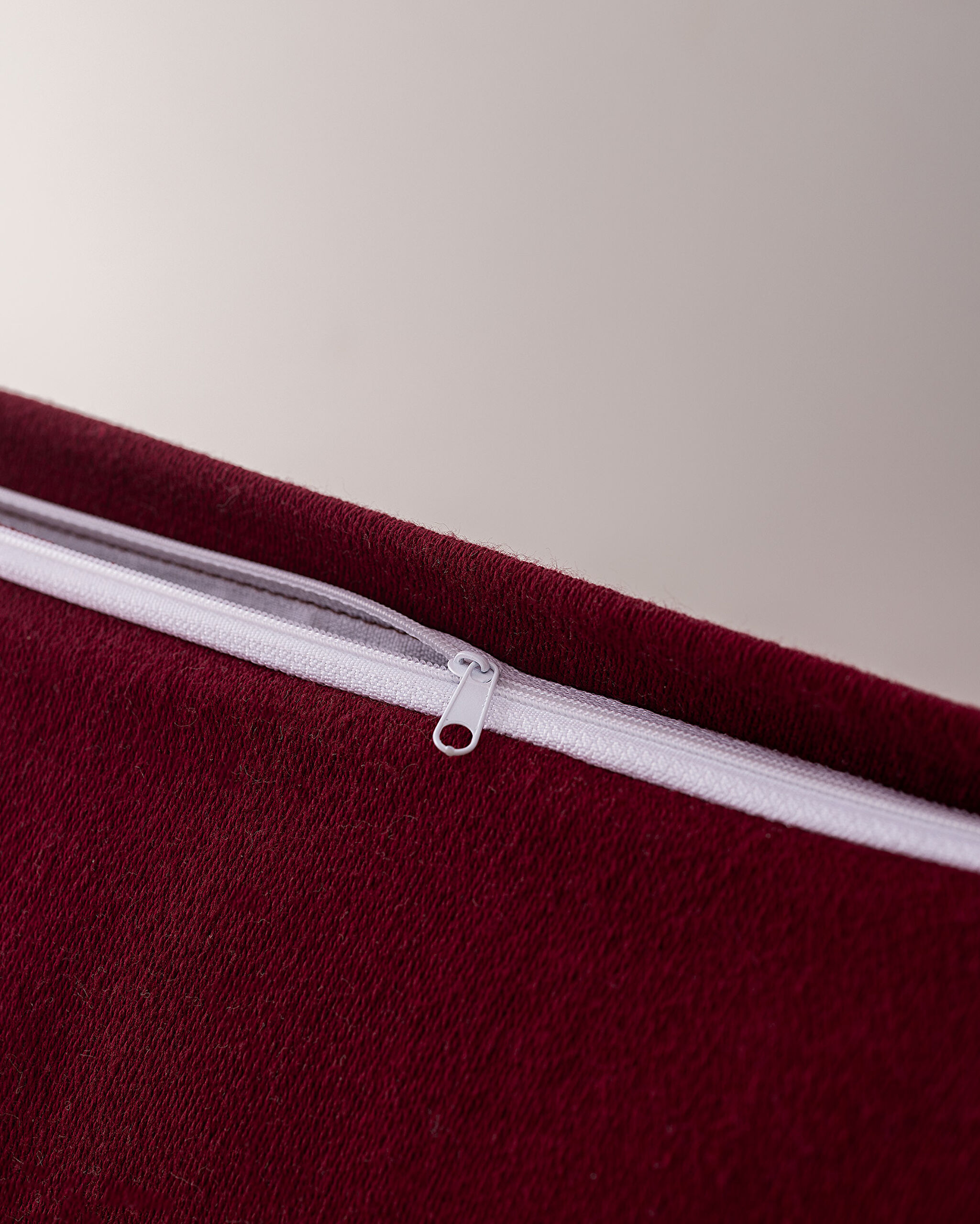 Housse de Coussin Virlet 100% Coton - Rouge/Beige - 35x50 cm - 3