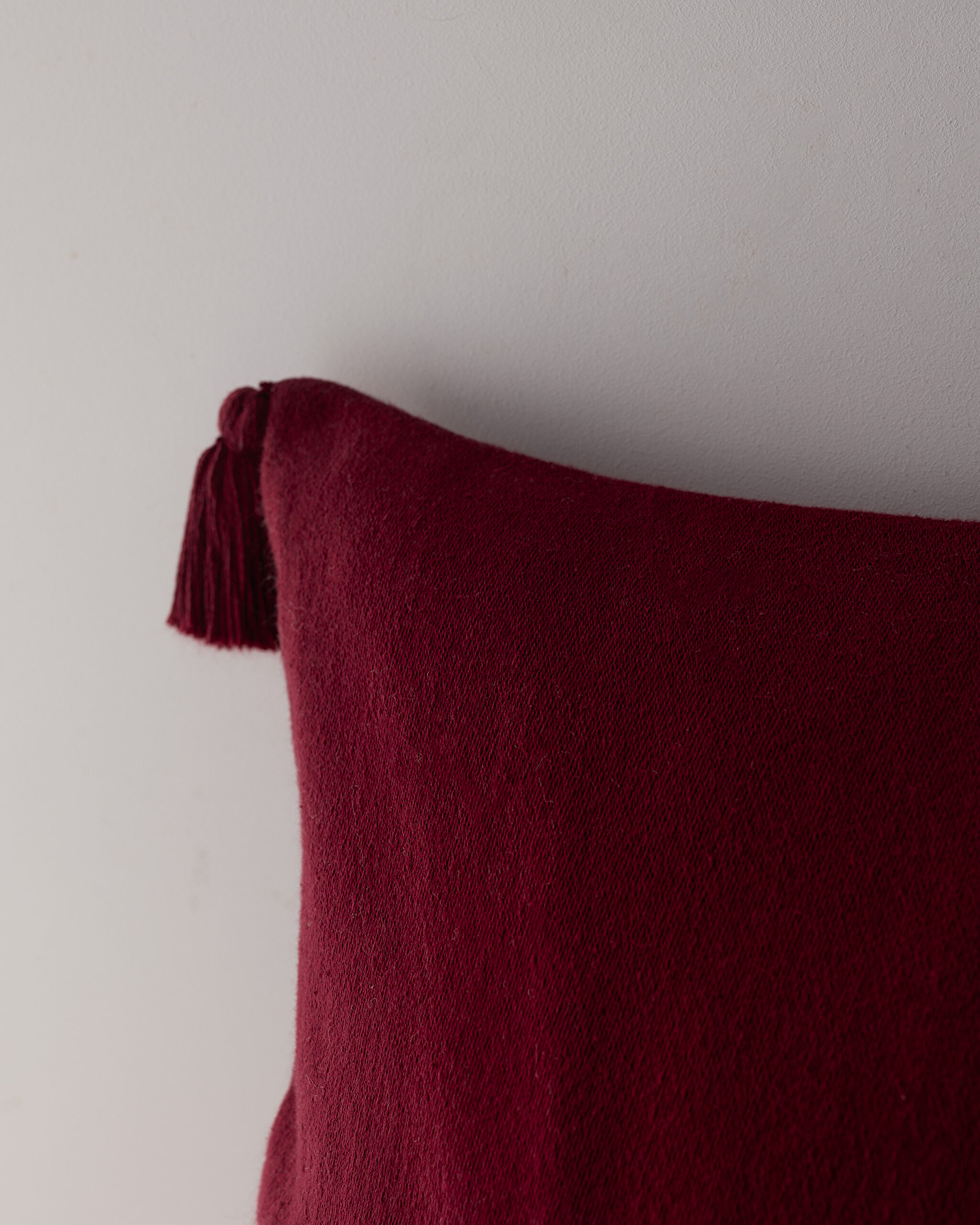 Housse de Coussin Virlet 100% Coton - Rouge/Beige - 35x50 cm - 2