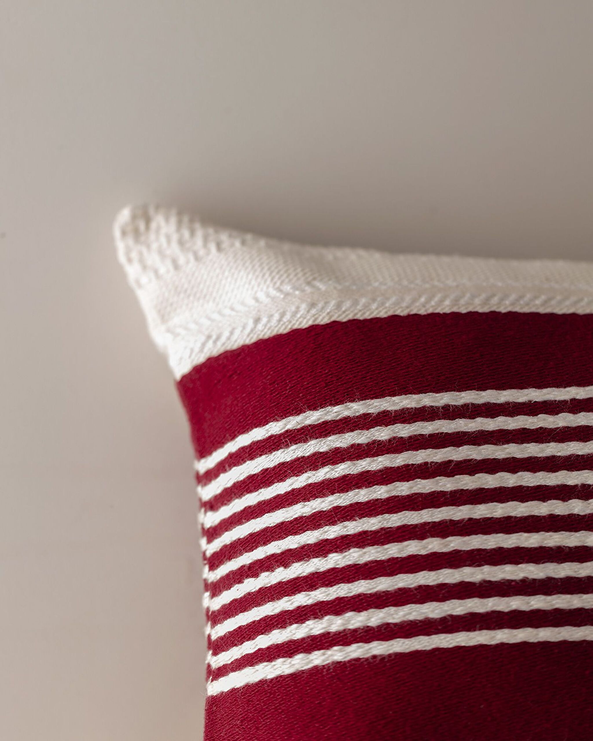 Housse de Coussin Virlet 100% Coton - Rouge - 45x45 cm - 1