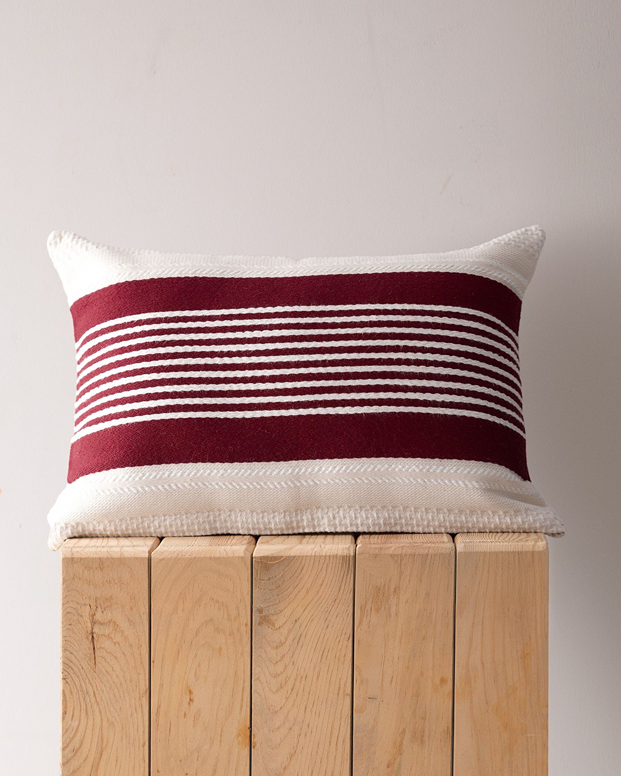 Housse de Coussin Virlet 100% Coton - Rouge - 45x45 cm - 0