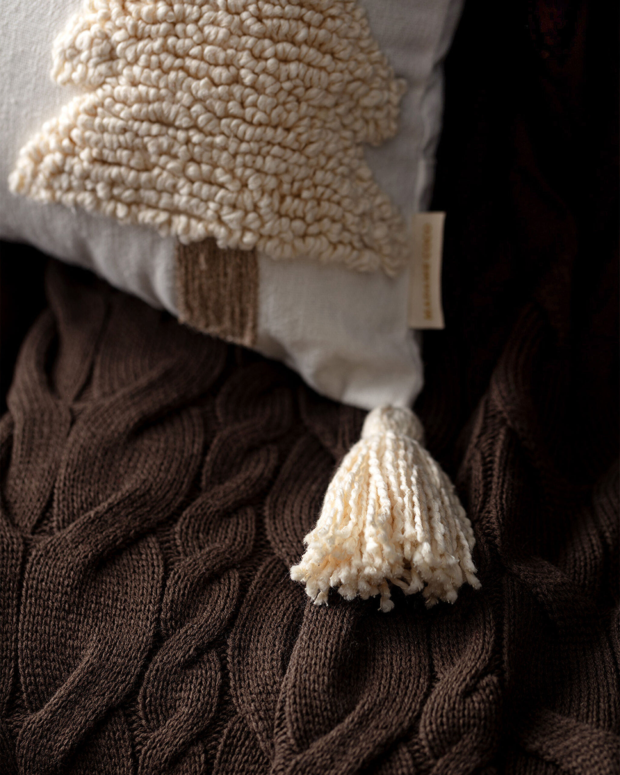 Housse de Coussin Cluny en Coton - Écru/Terre Cuite - 40x60 cm - 3