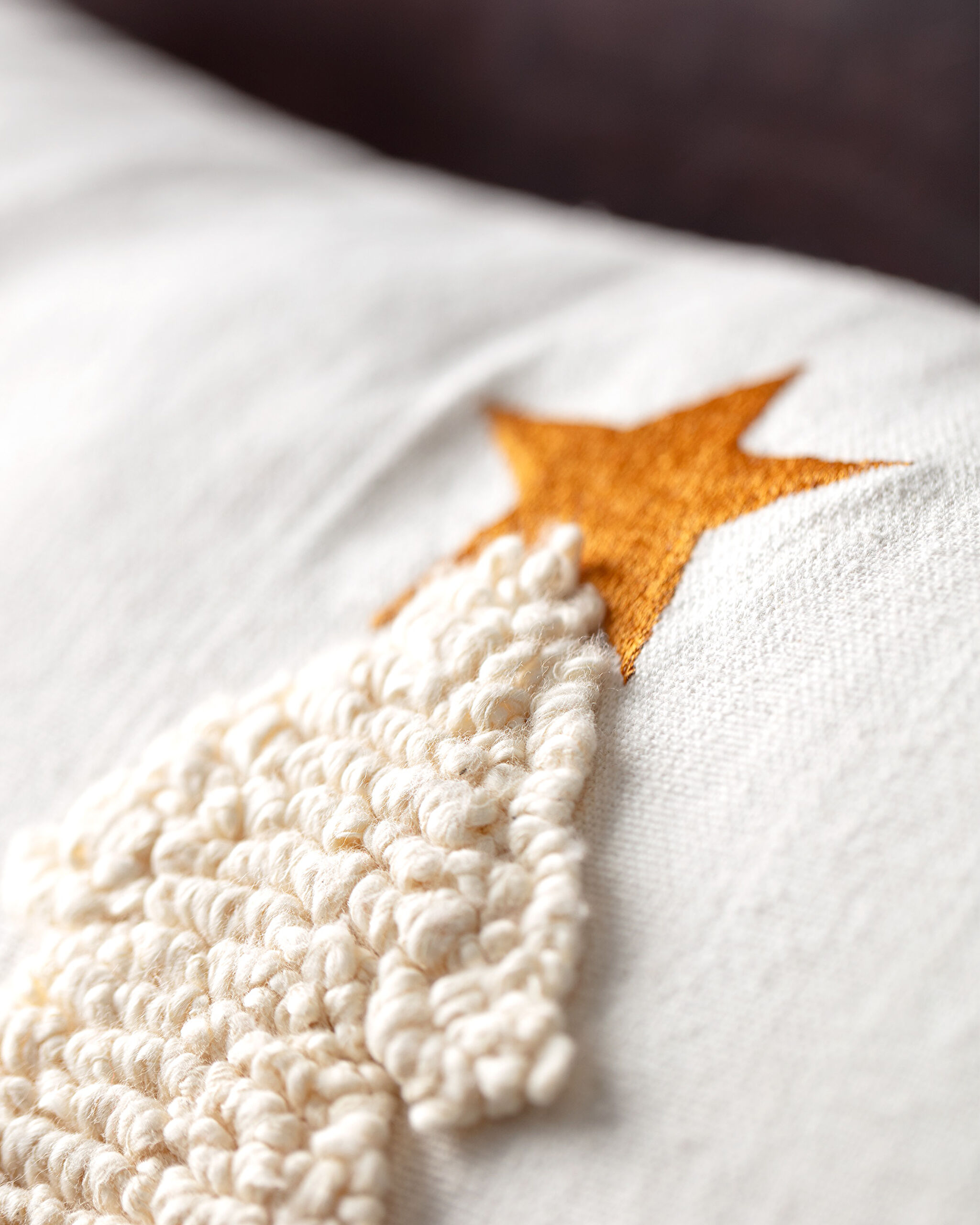 Housse de Coussin Cluny en Coton - Écru/Terre Cuite - 40x60 cm - 2