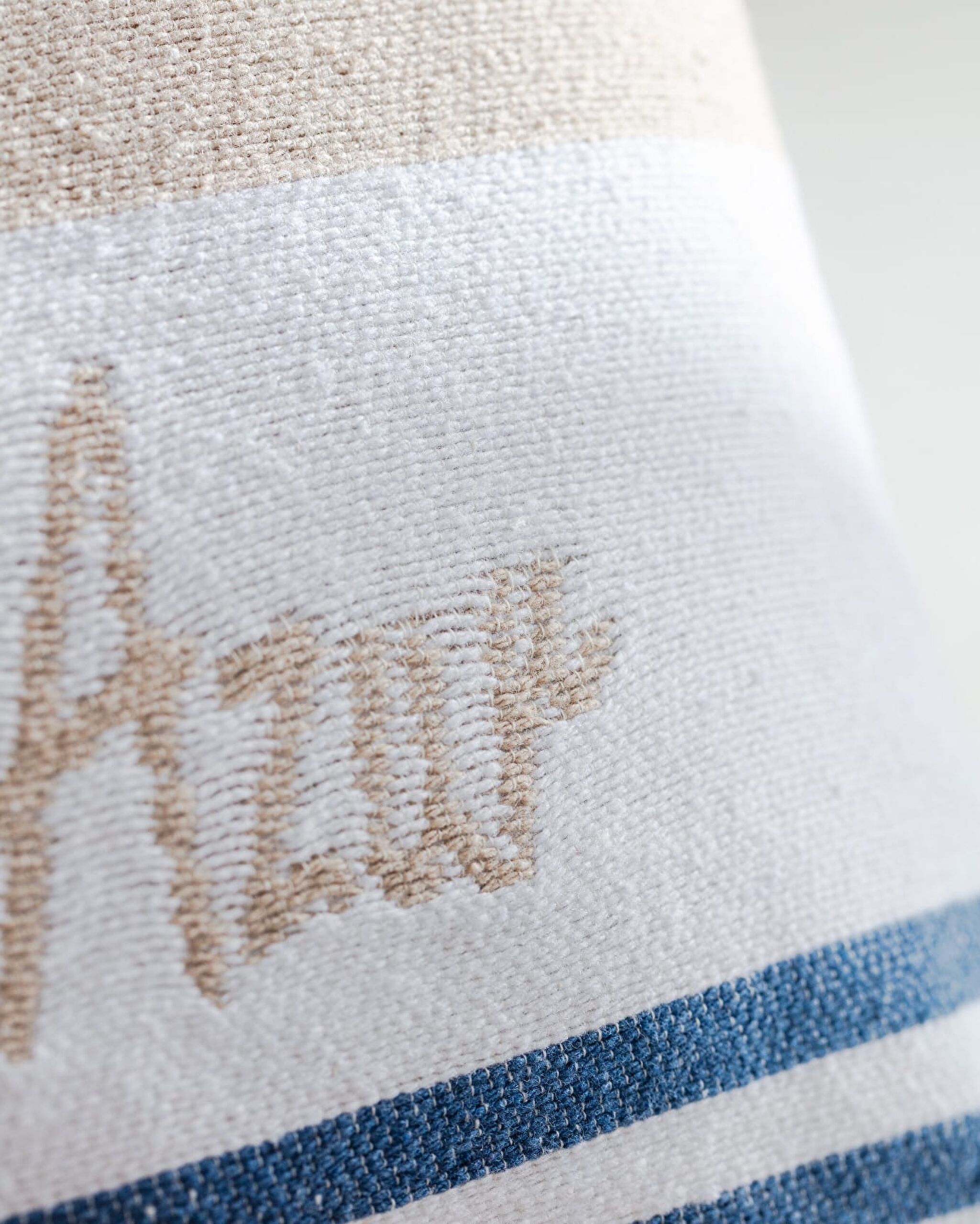 Ardoix Throw Pillow Cover - Beige/Navy Blue - 33x50 cm - 2