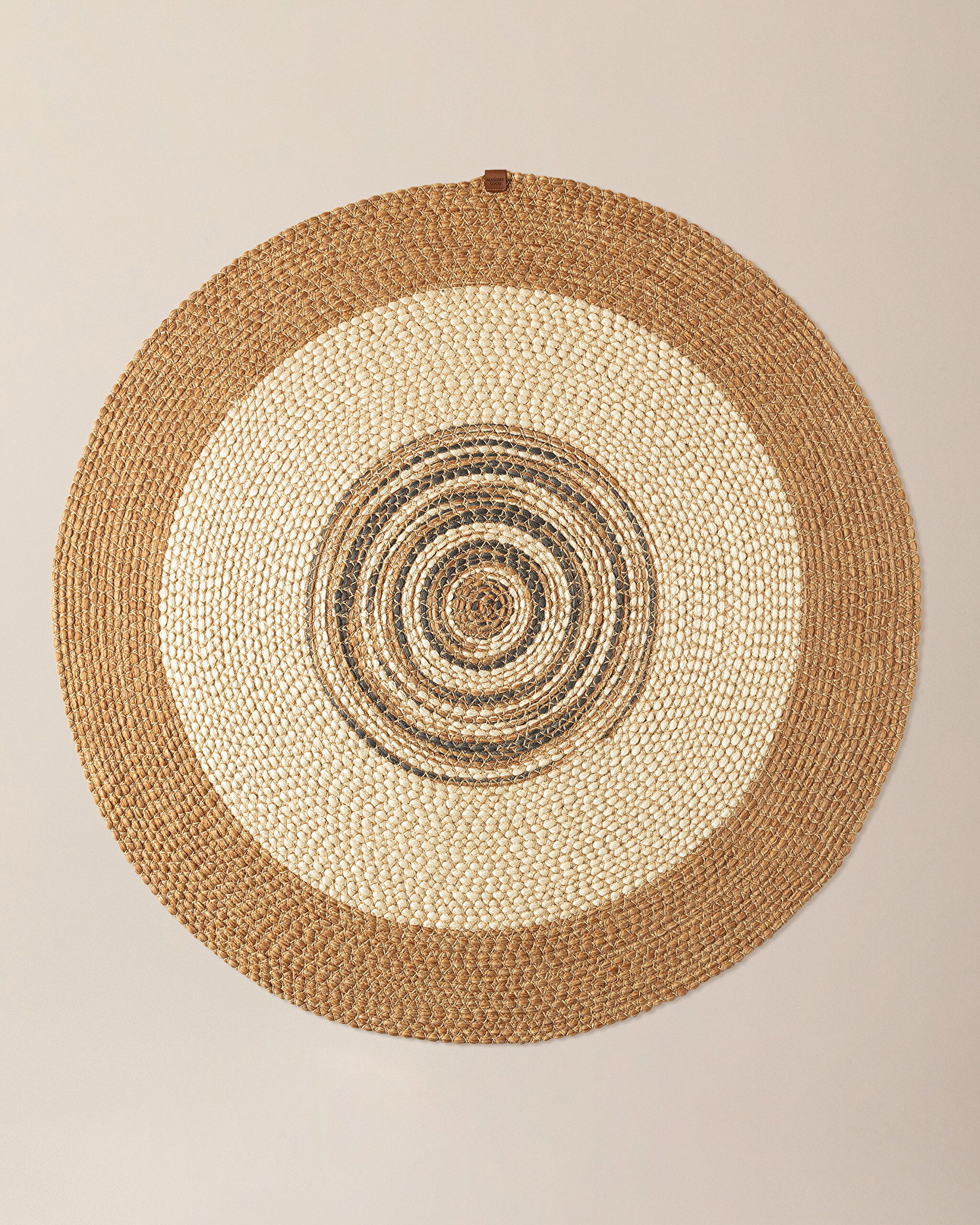 ⁠ Janvry Στρογγυλό Χαλί - Μπεζ/Κρεμ - 120 cm_6}