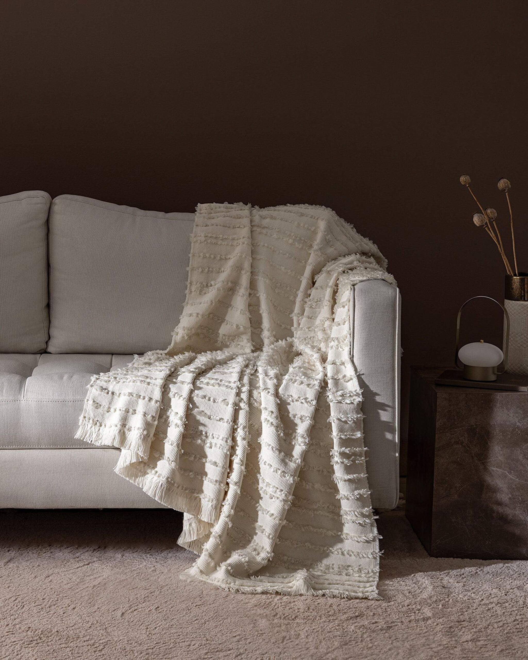 Jeté de Canapé Féérie - Écru - 0