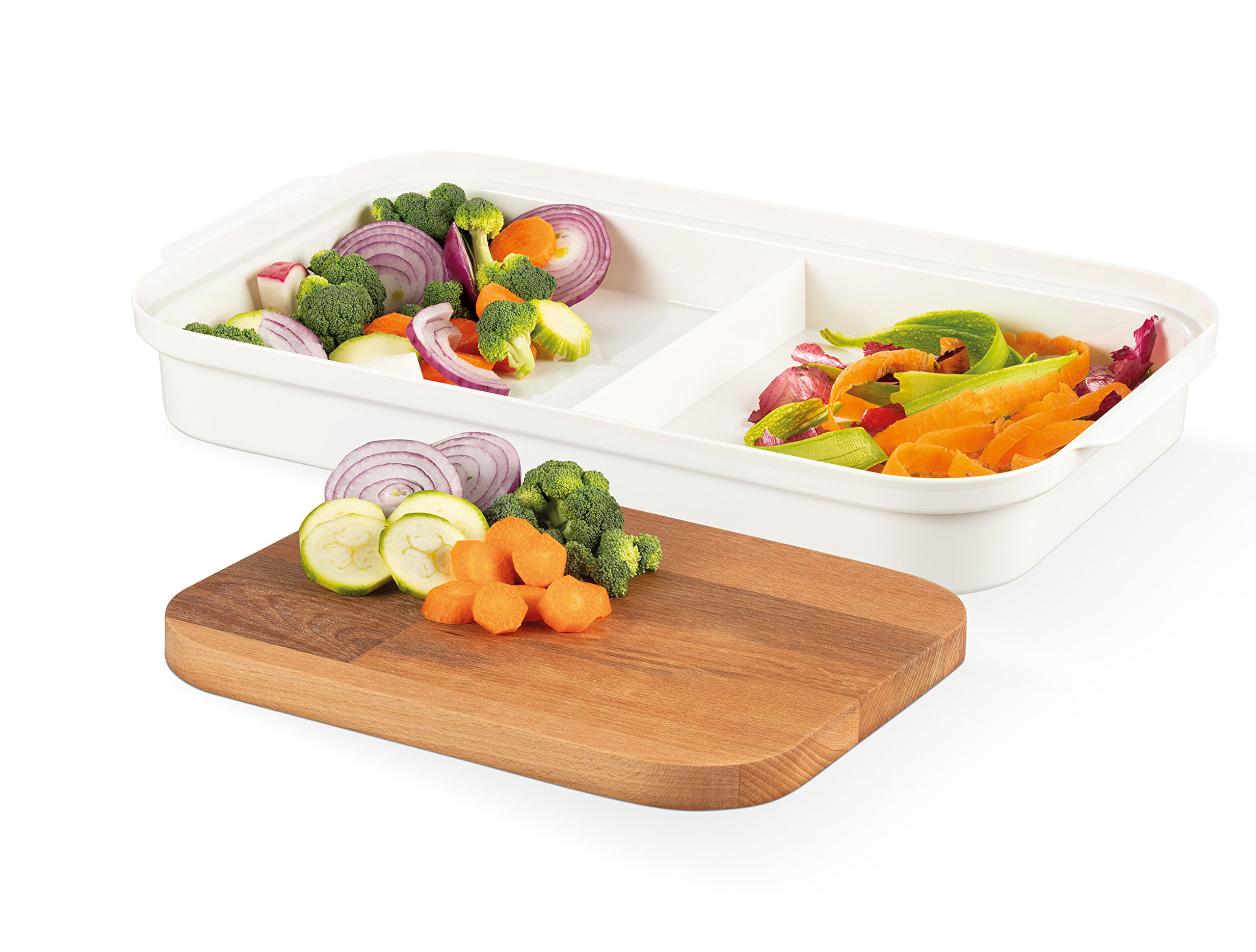 Eolya Houten Snijplank met Kom - 2