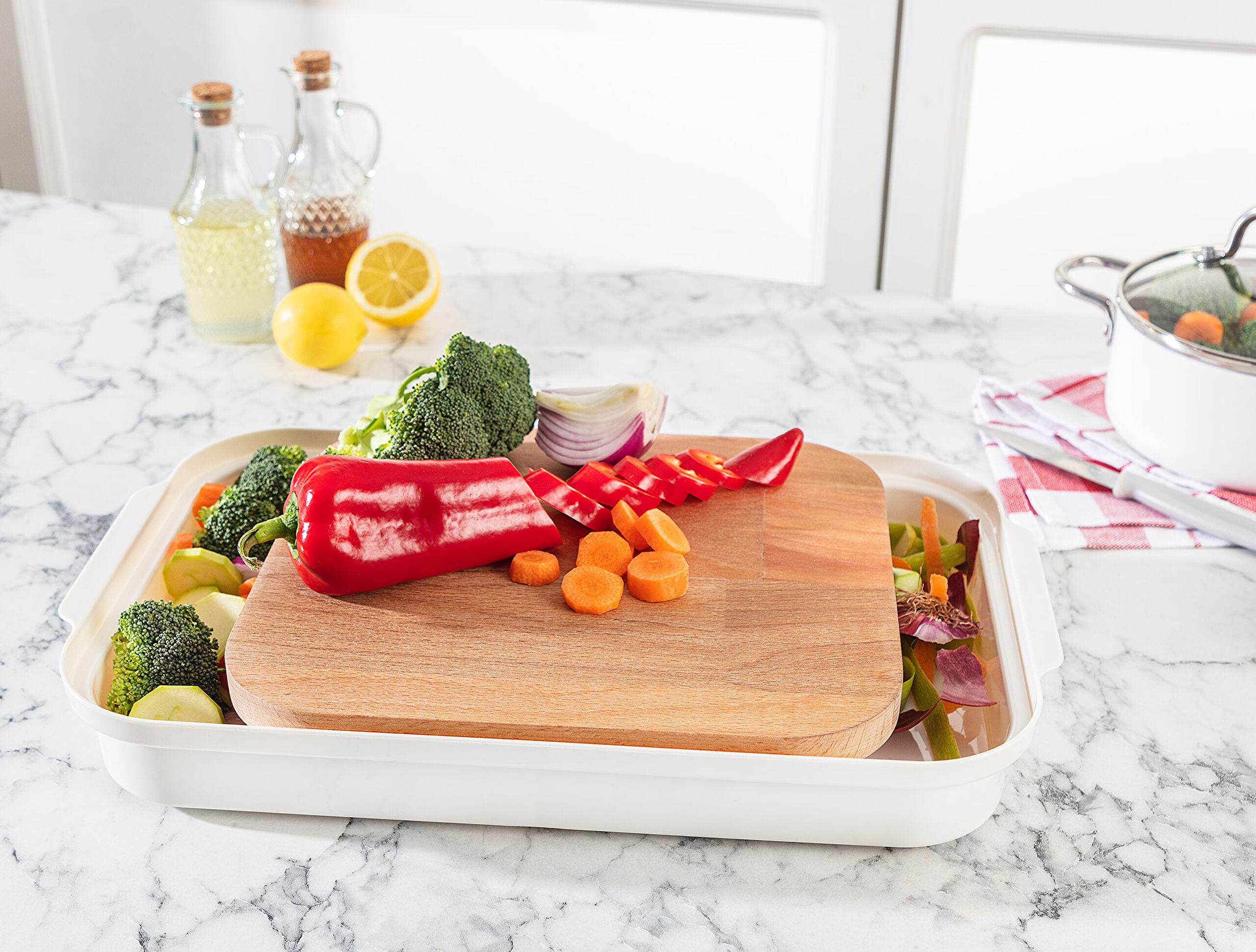 Eolya Houten Snijplank met Kom - 1