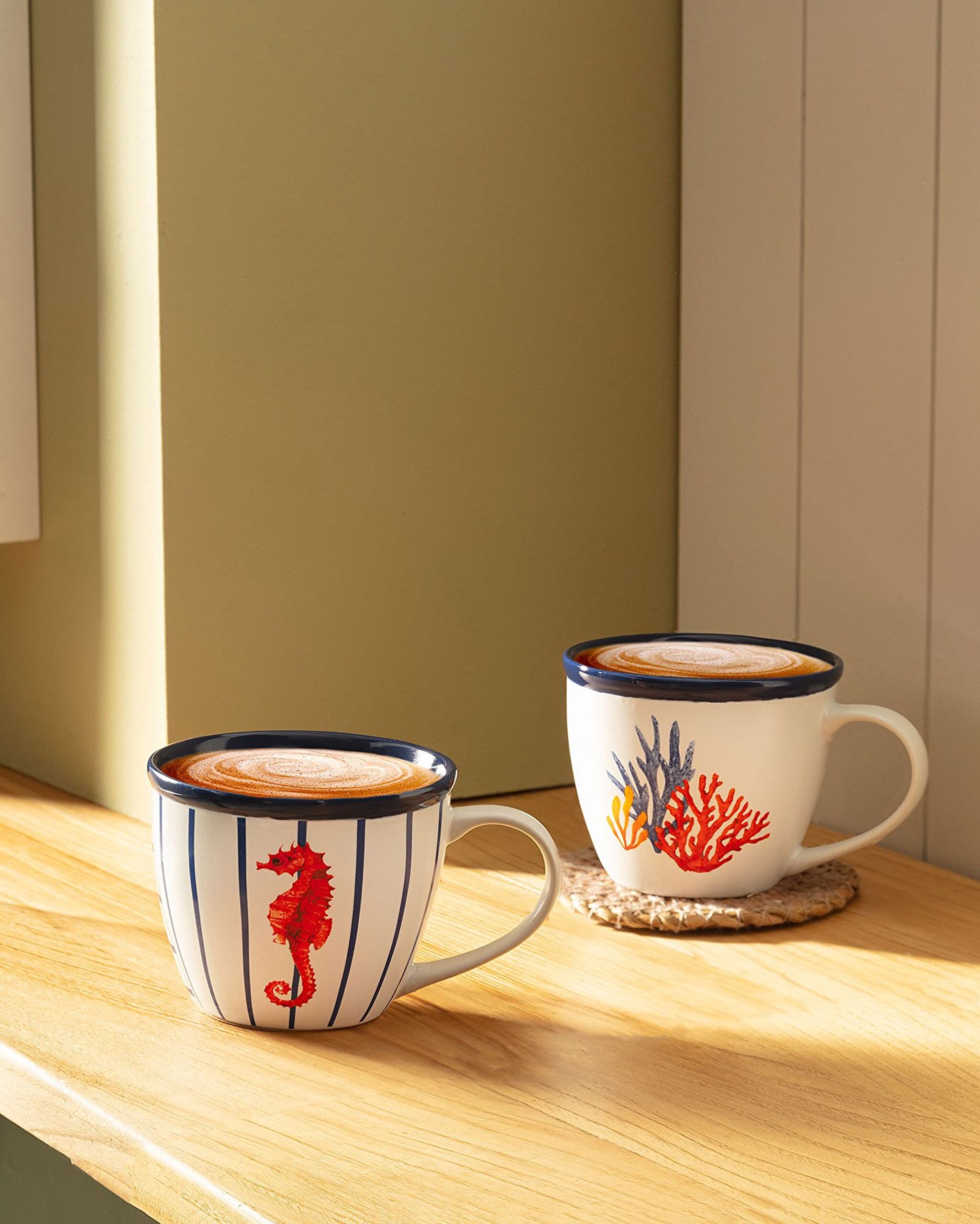 Marine Vague 2-Piece Mug Set - 0