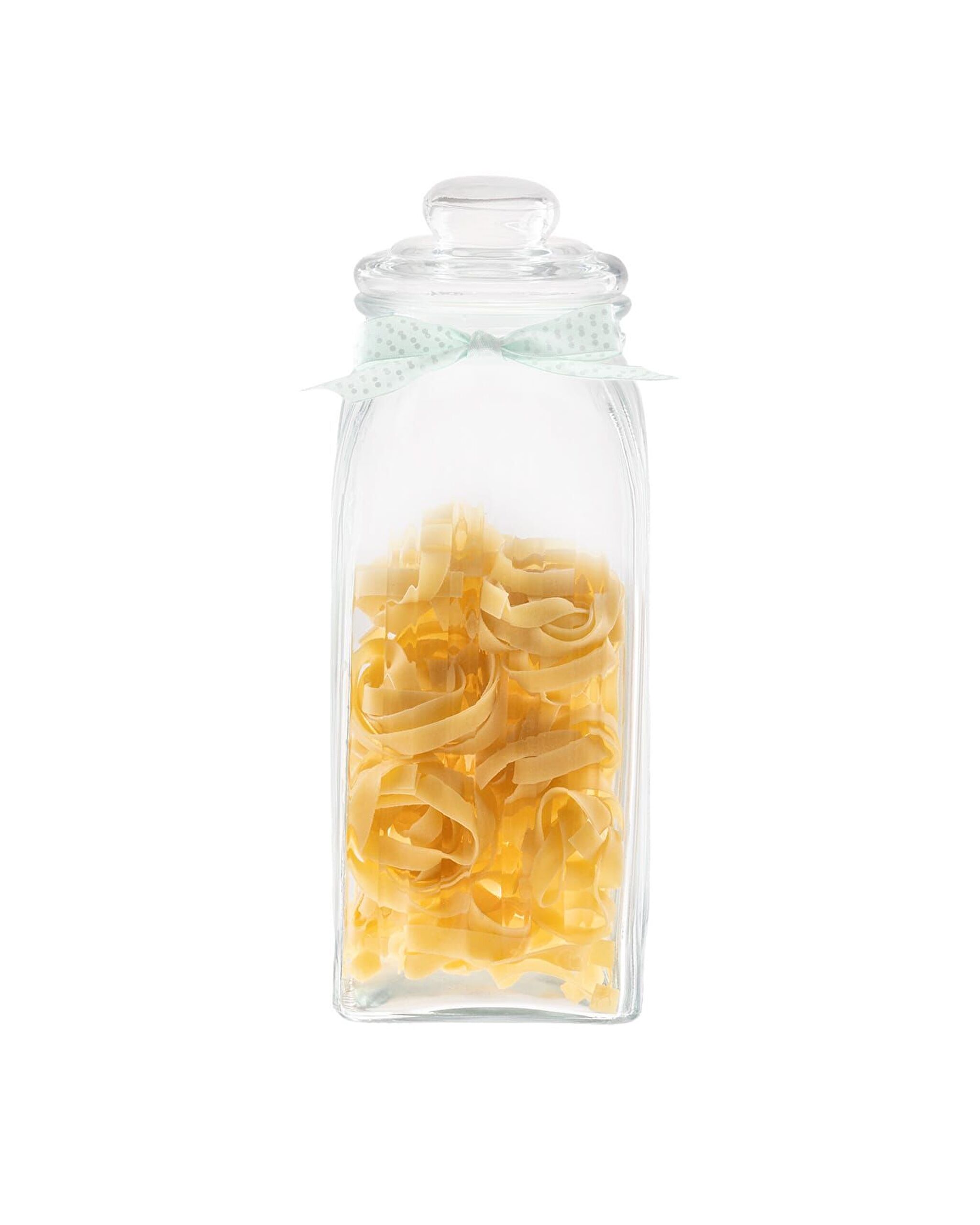 Odetta Glass Str Jar Square 1450ml - 1
