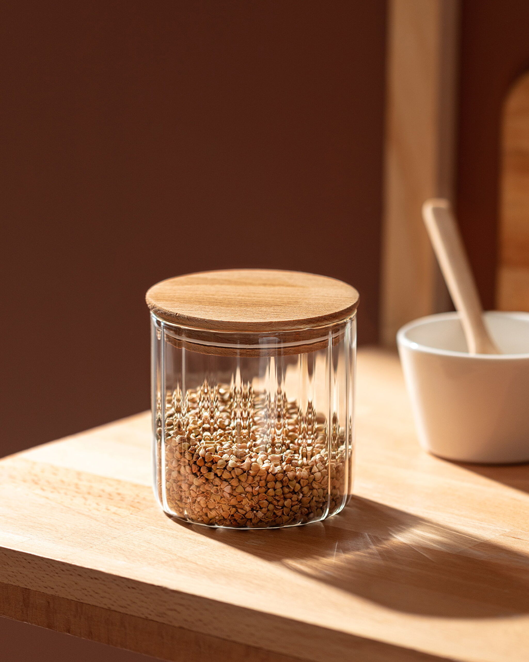 ⁠ Lunel Optical Cylinder Glass Jar - 700ml - Mini Size_1}