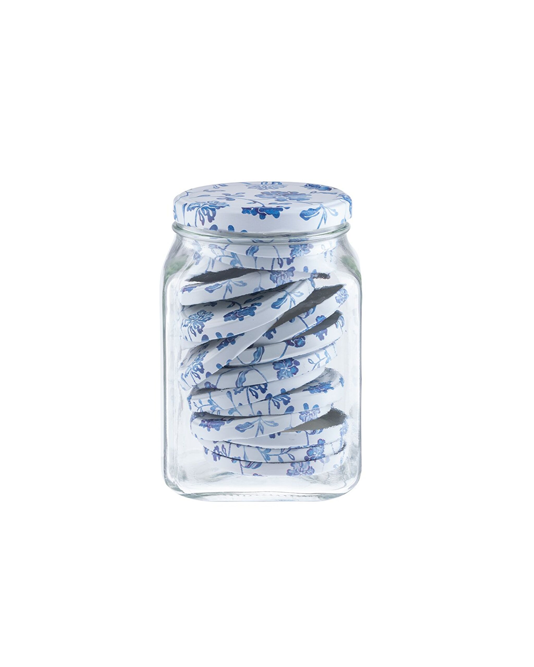 ⁠ Rêve Bleu Fleur Square Γυάλινο Βάζο 1600ml_2}