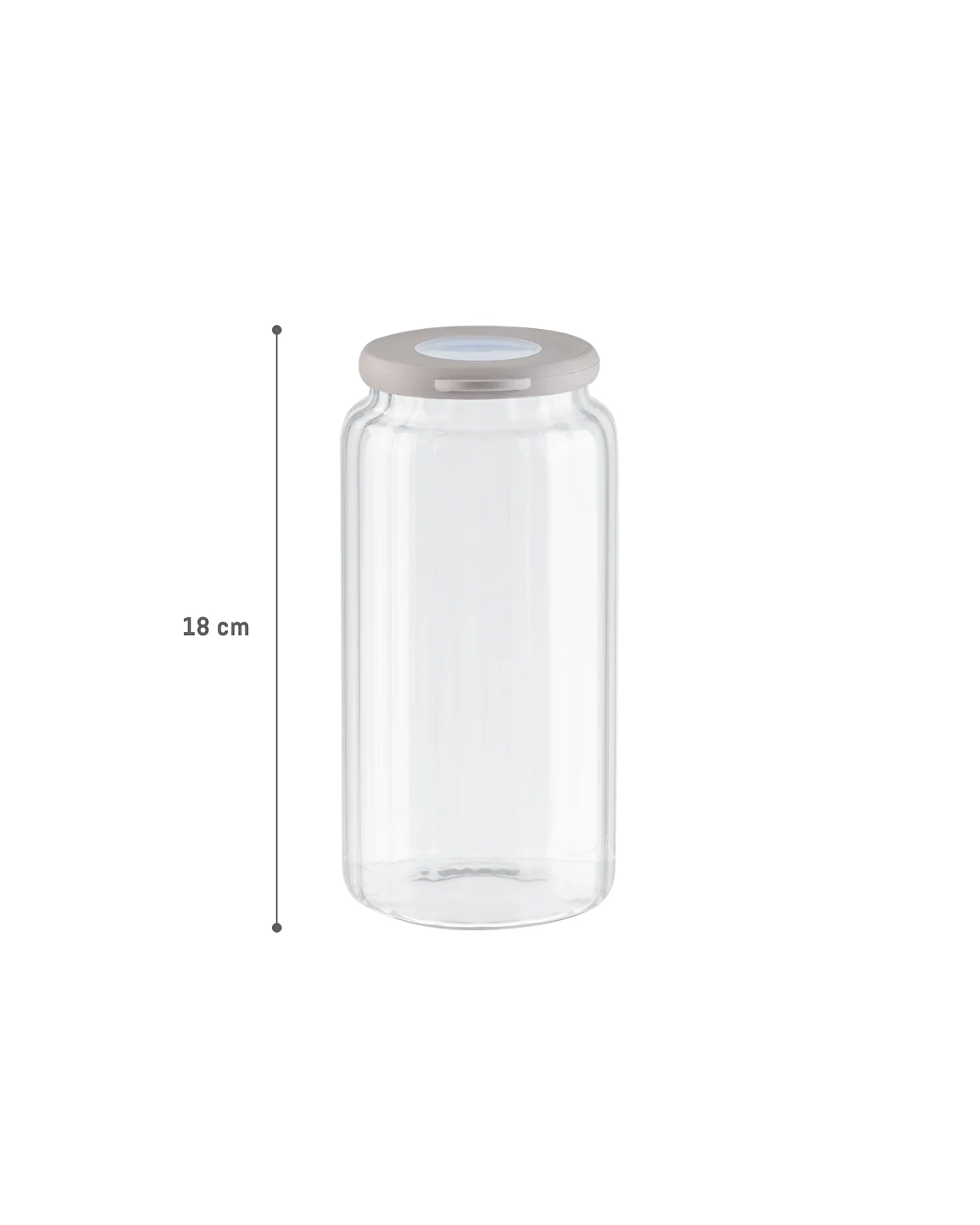 ⁠ Voyana Optical Borosilicate Glass Jar 18cm_2}