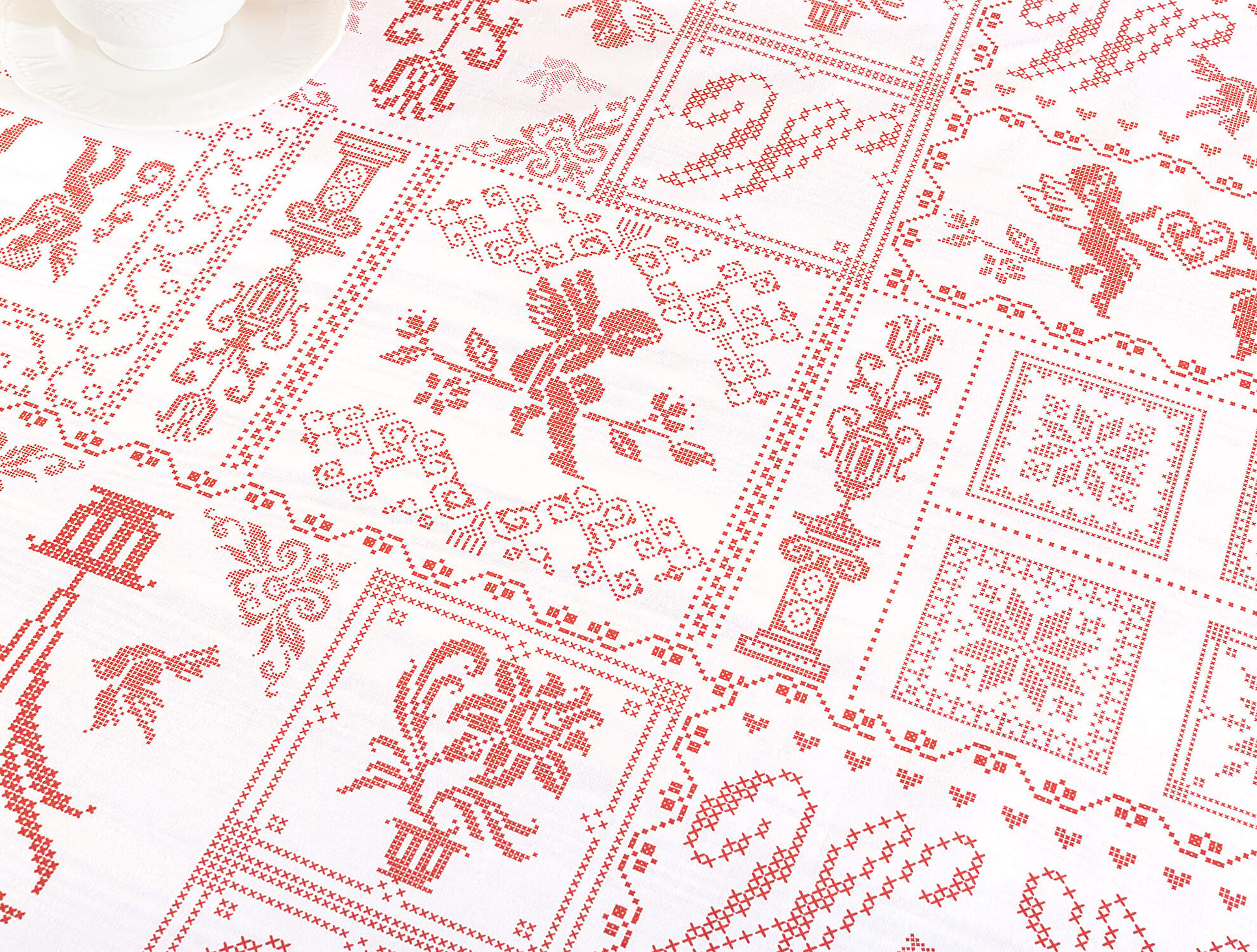 مفرش المائدة - قطن بوليستر - 1