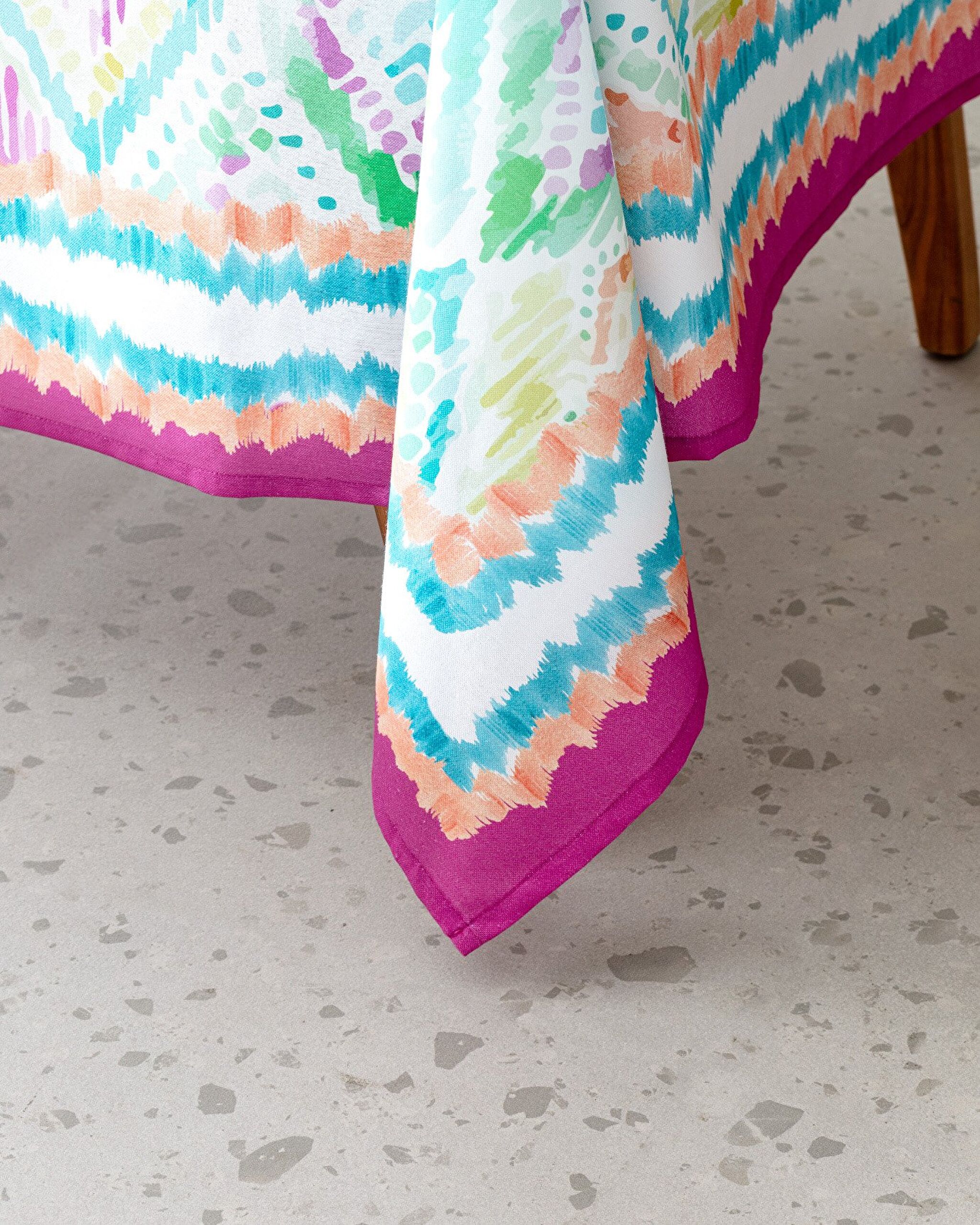 Nivelle Tablecloth - 150x250 cm - Purple/Blue - 3